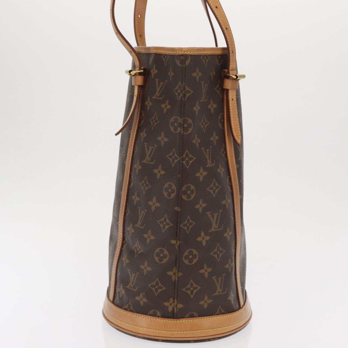 LOUIS VUITTON Monogram Bucket GM Shoulder Bag M42236 LV Auth ka2091