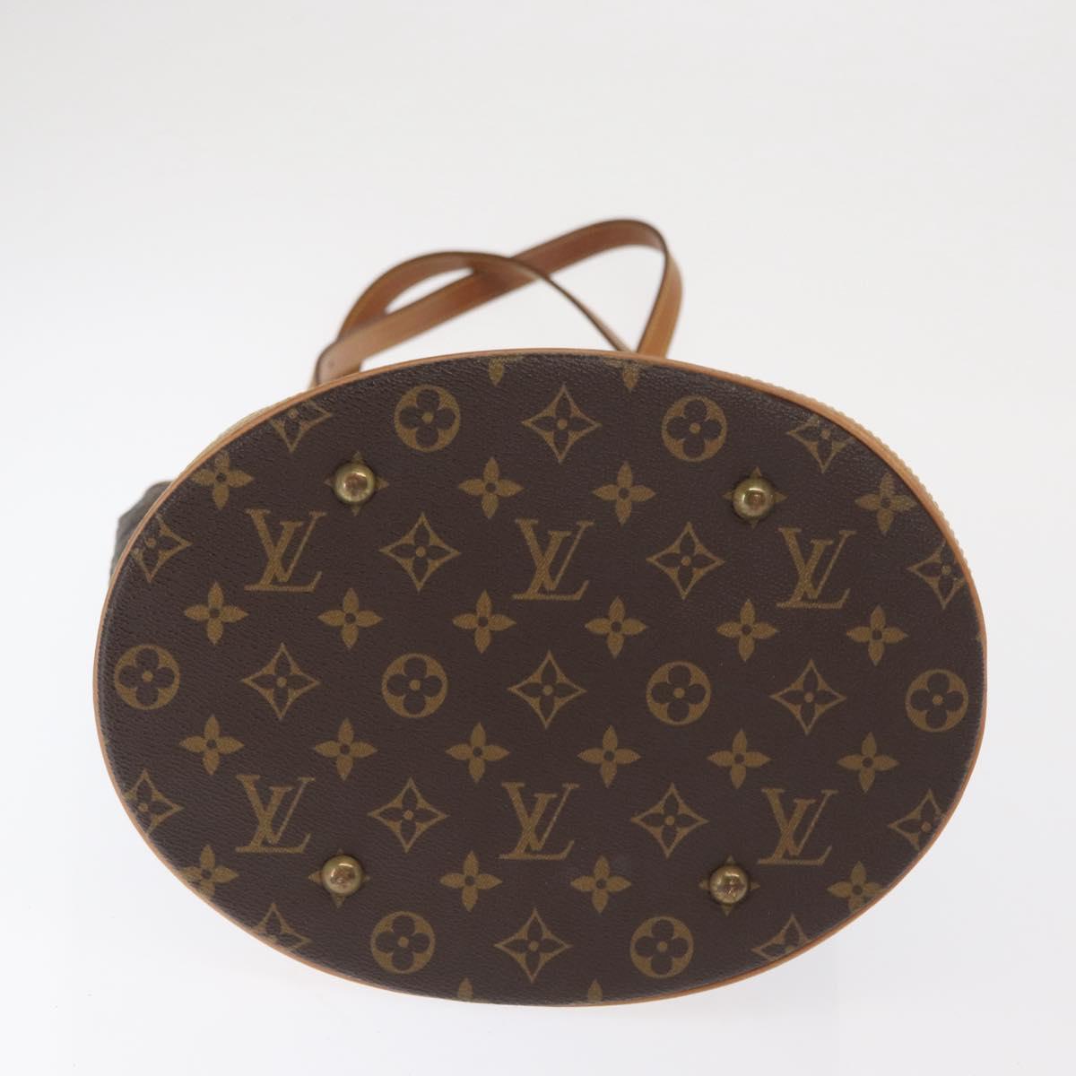 LOUIS VUITTON Monogram Bucket GM Shoulder Bag M42236 LV Auth ka2091