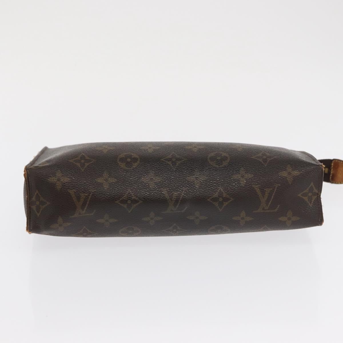LOUIS VUITTON Monogram Taiga Clutch Bag 2 Set Green LV Auth ka2098