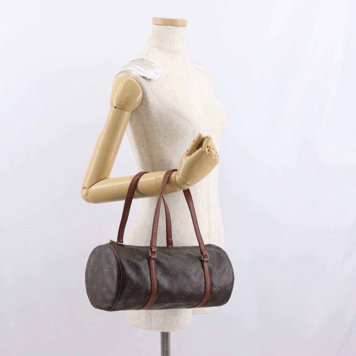 LOUIS VUITTON Monogram Papillon 30 Hand Bag M51385 LV Auth ka2100