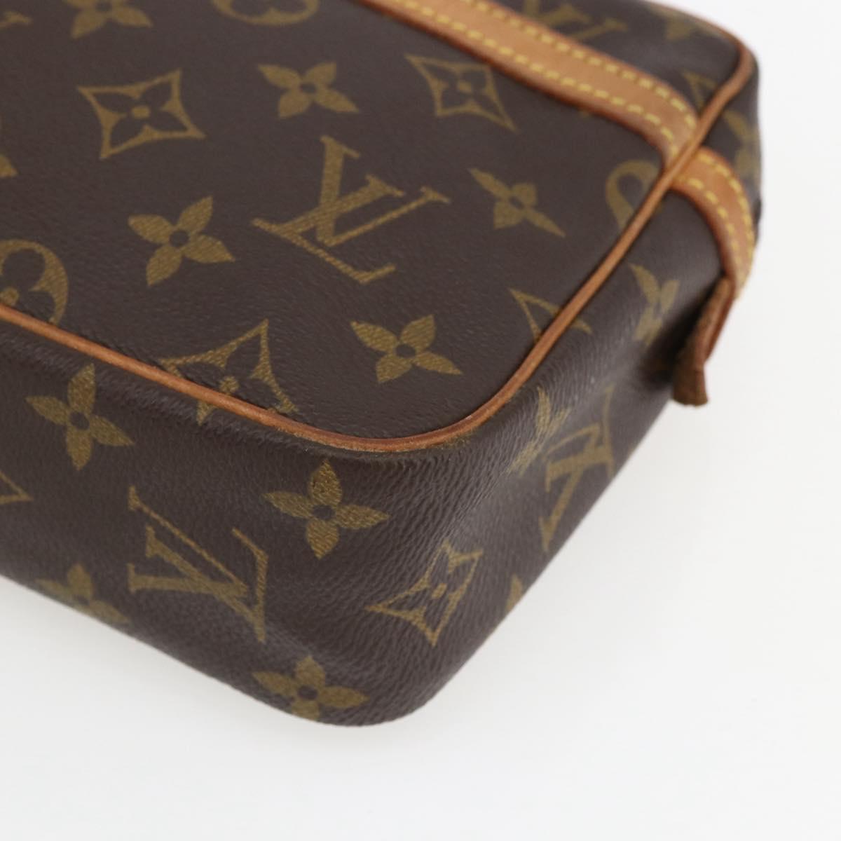 LOUIS VUITTON Monogram Compiegne 23 Clutch Bag M51847 LV Auth ka2101