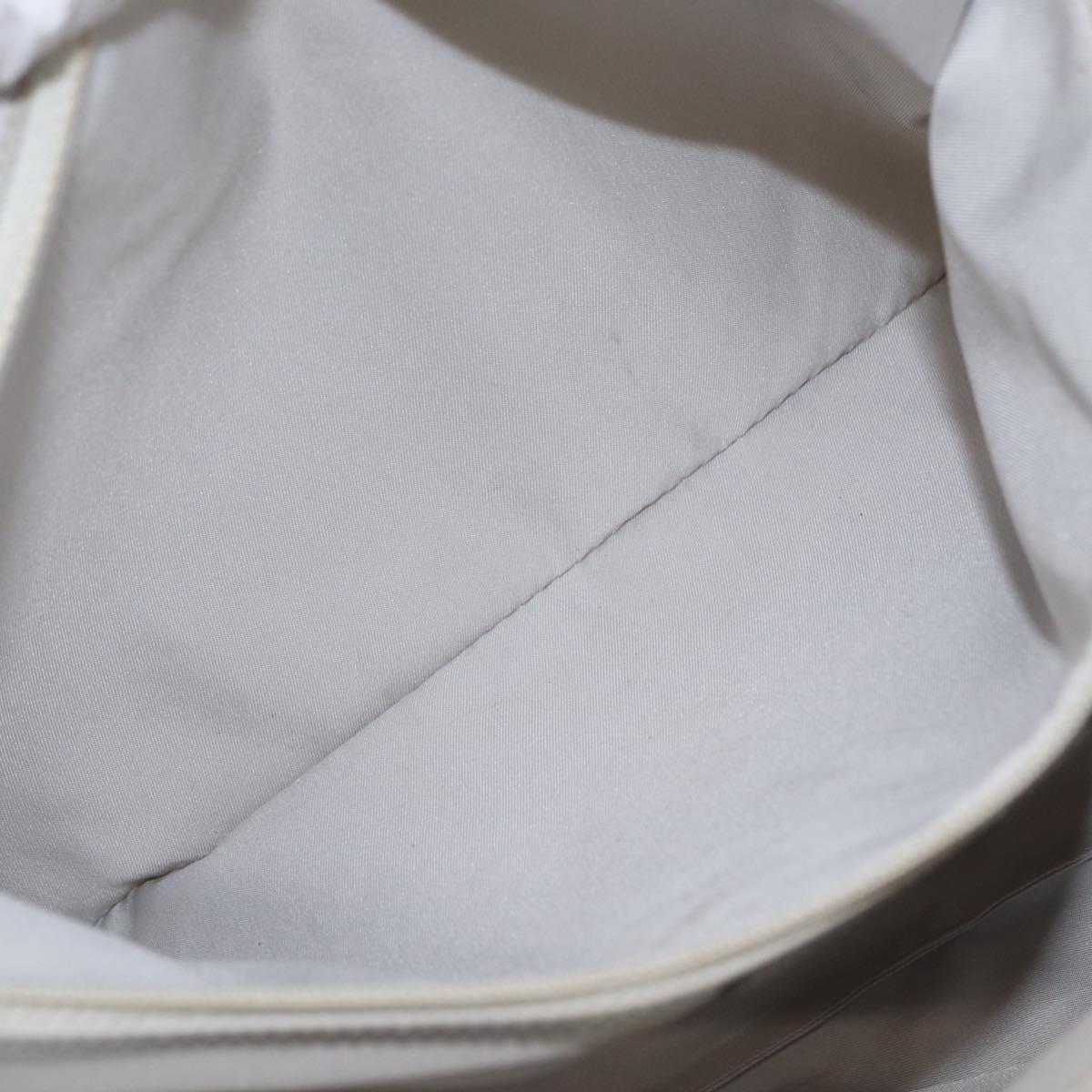 CHANEL New Travel Line Tote Bag Nylon Silver CC Auth ka2106