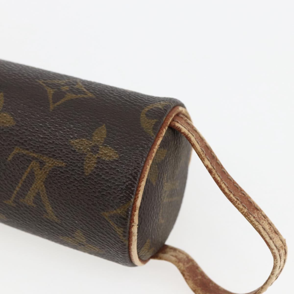 LOUIS VUITTON Monogram Etui 3 Ball de Golf Pouch M58249 LV Auth ka2112