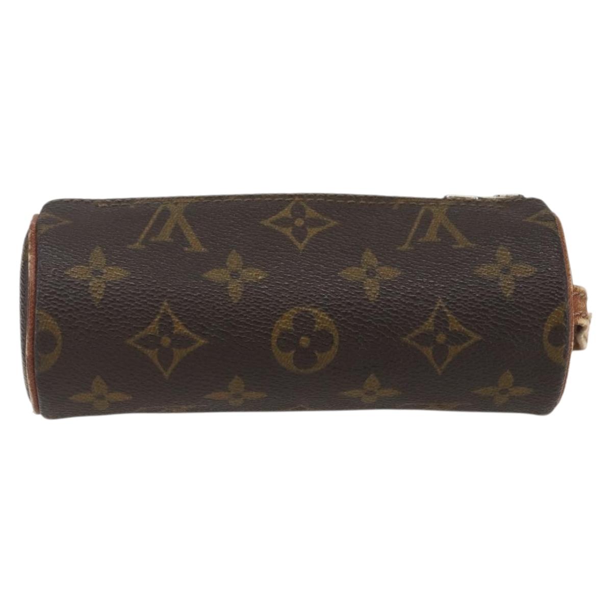 LOUIS VUITTON Monogram Etui 3 Ball de Golf Pouch M58249 LV Auth ka2112