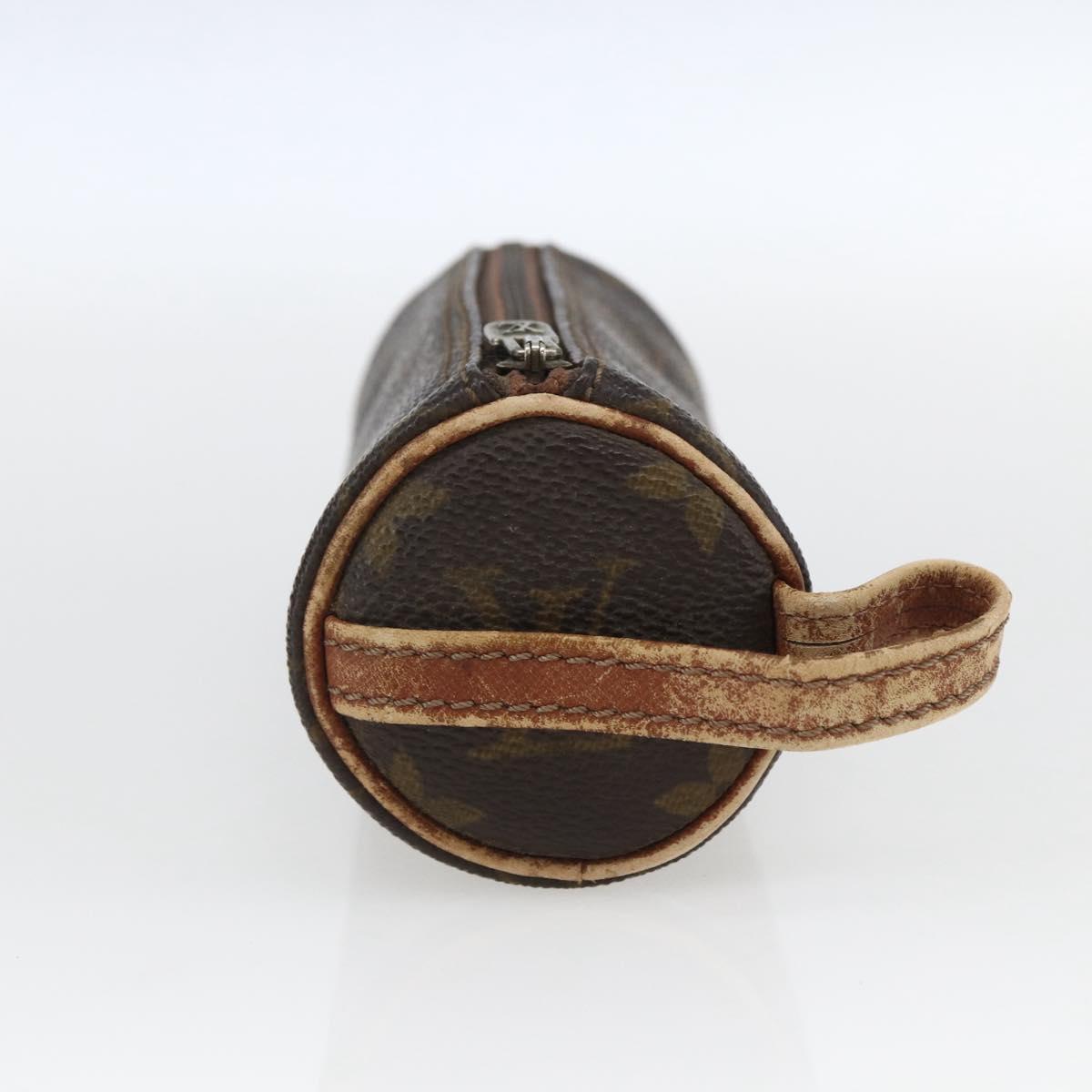 LOUIS VUITTON Monogram Etui 3 Ball de Golf Pouch M58249 LV Auth ka2112