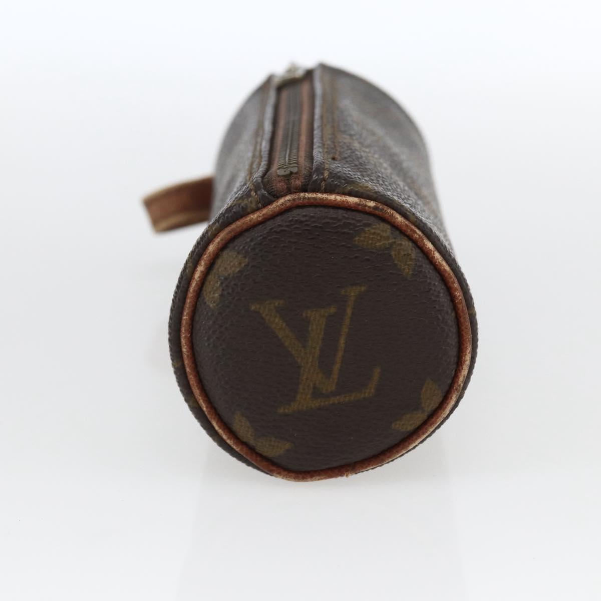 LOUIS VUITTON Monogram Etui 3 Ball de Golf Pouch M58249 LV Auth ka2112