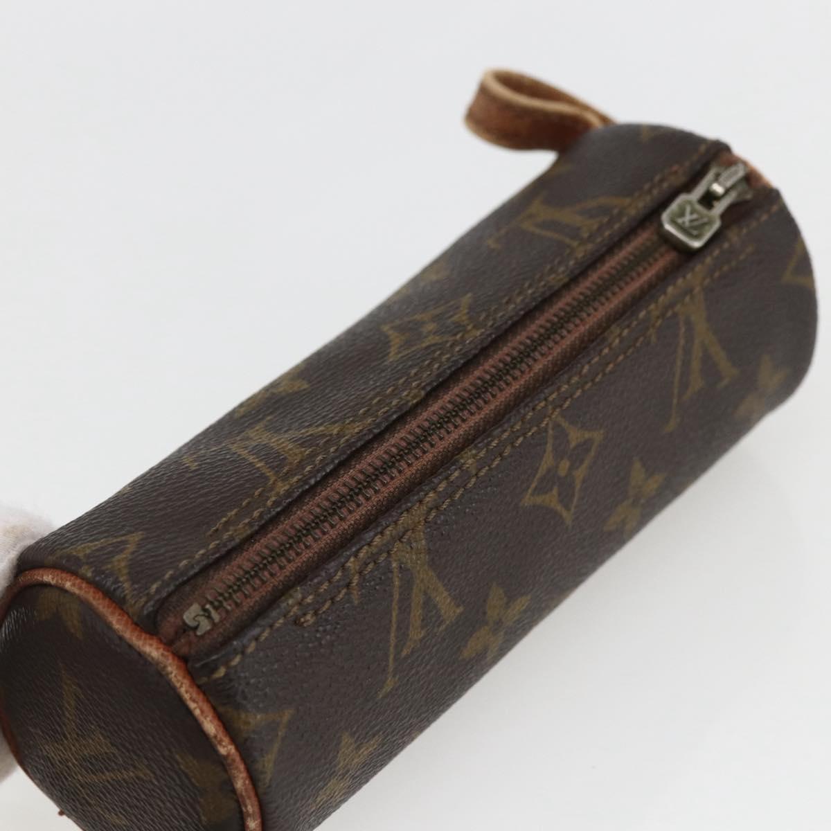 LOUIS VUITTON Monogram Etui 3 Ball de Golf Pouch M58249 LV Auth ka2112