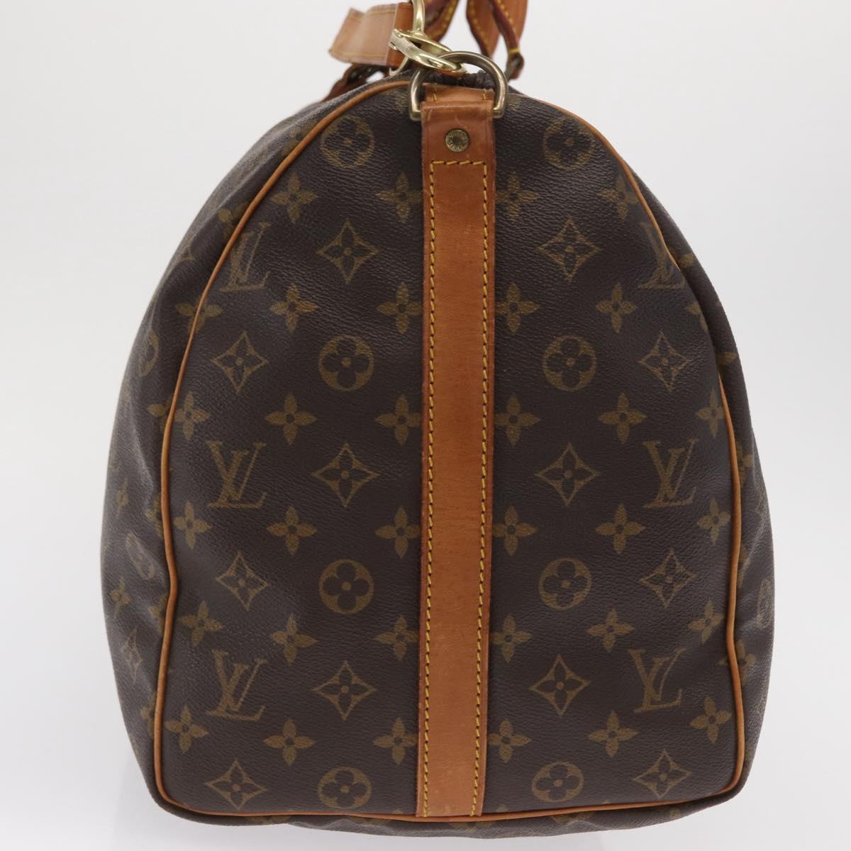 LOUIS VUITTON Monogram Keepall Bandouliere 50 Boston Bag M41416 LV Auth ka2116