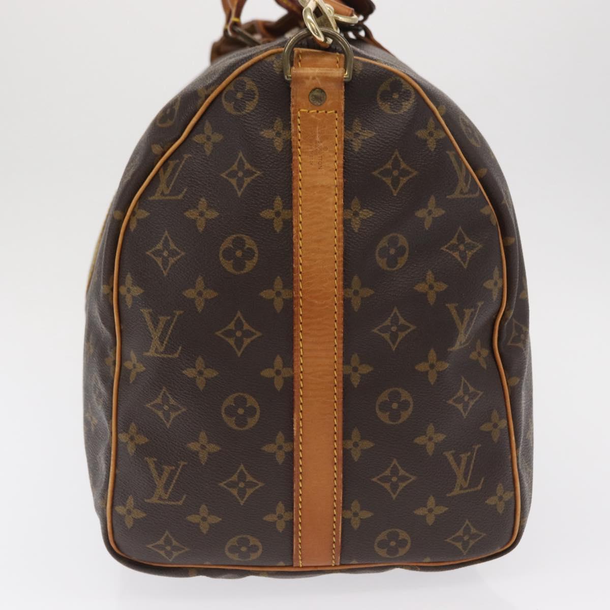 LOUIS VUITTON Monogram Keepall Bandouliere 50 Boston Bag M41416 LV Auth ka2116