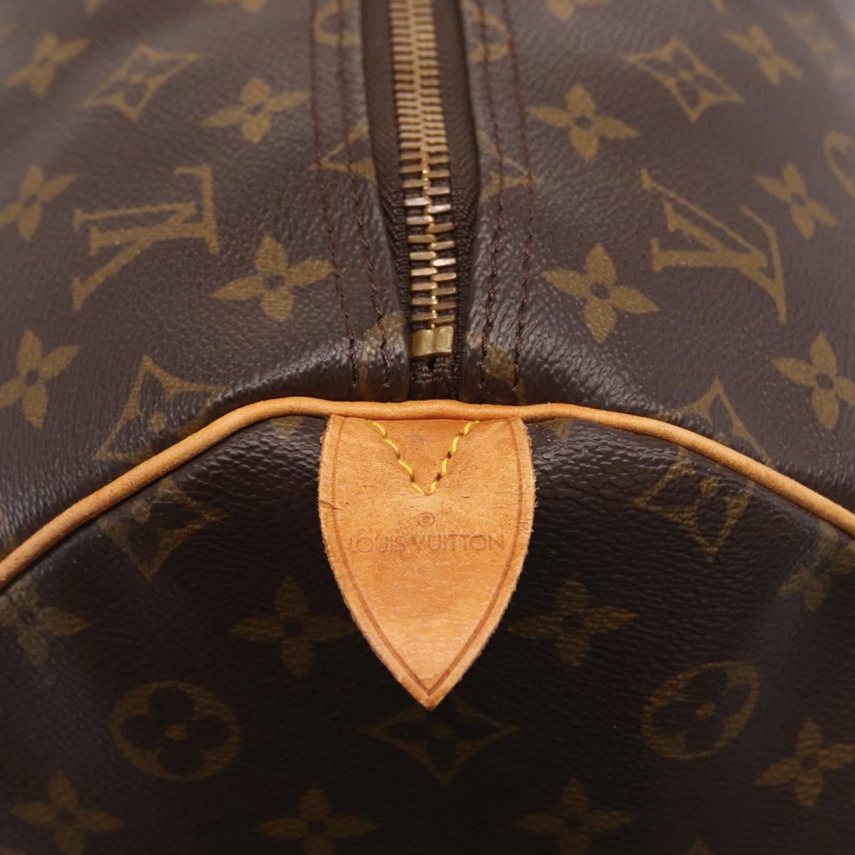 LOUIS VUITTON Monogram Keepall 55 Boston Bag M41424 LV Auth ka2118