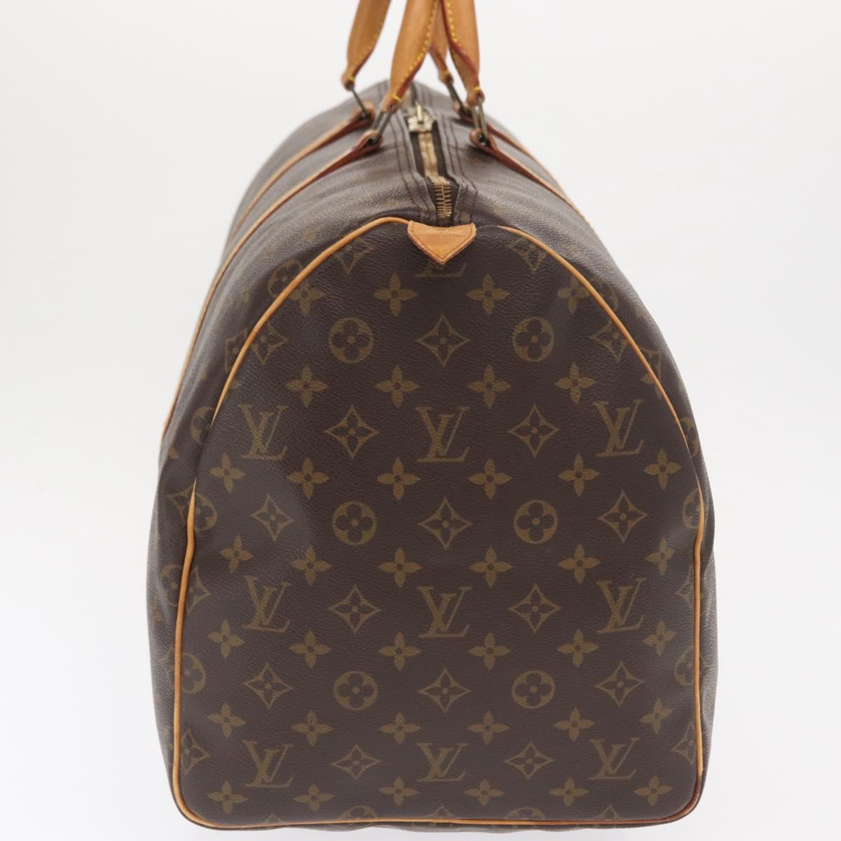 LOUIS VUITTON Monogram Keepall 55 Boston Bag M41424 LV Auth ka2118