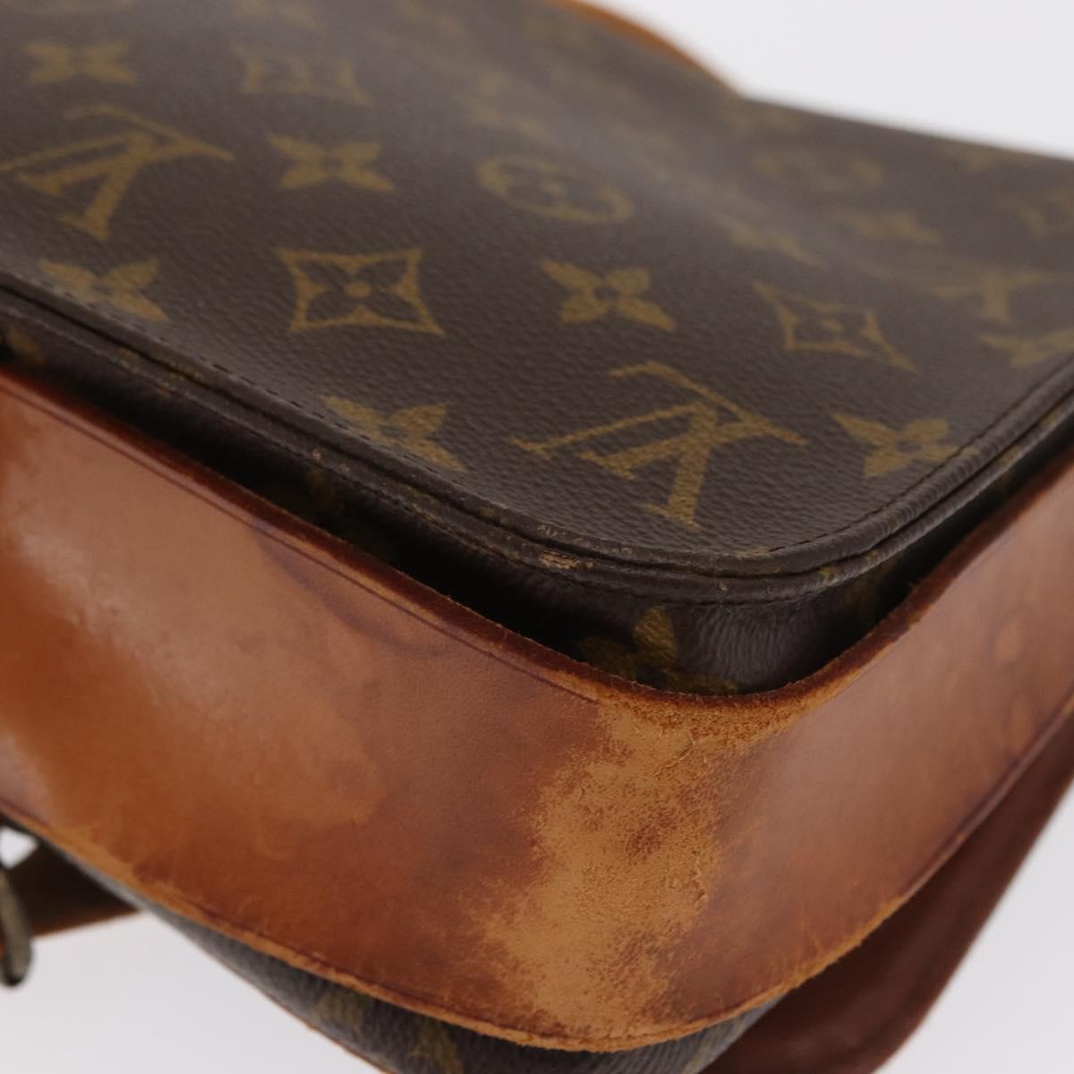 LOUIS VUITTON Monogram Cartouchiere MM Shoulder Bag M51253 LV Auth ka2138