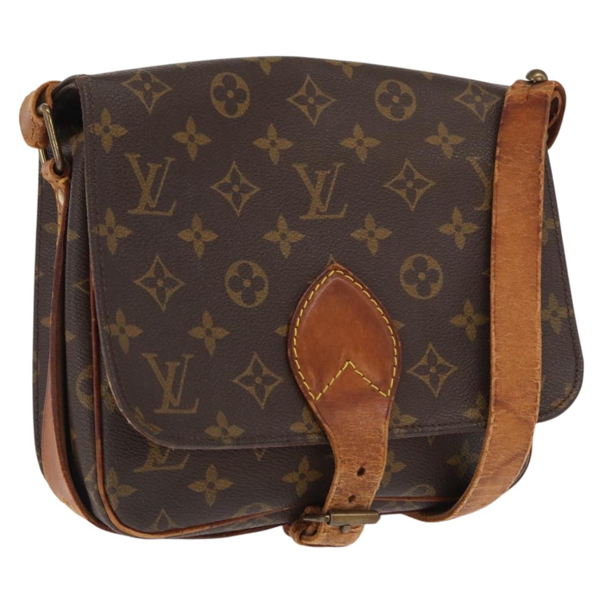 LOUIS VUITTON Monogram Cartouchiere MM Shoulder Bag M51253 LV Auth ka2138