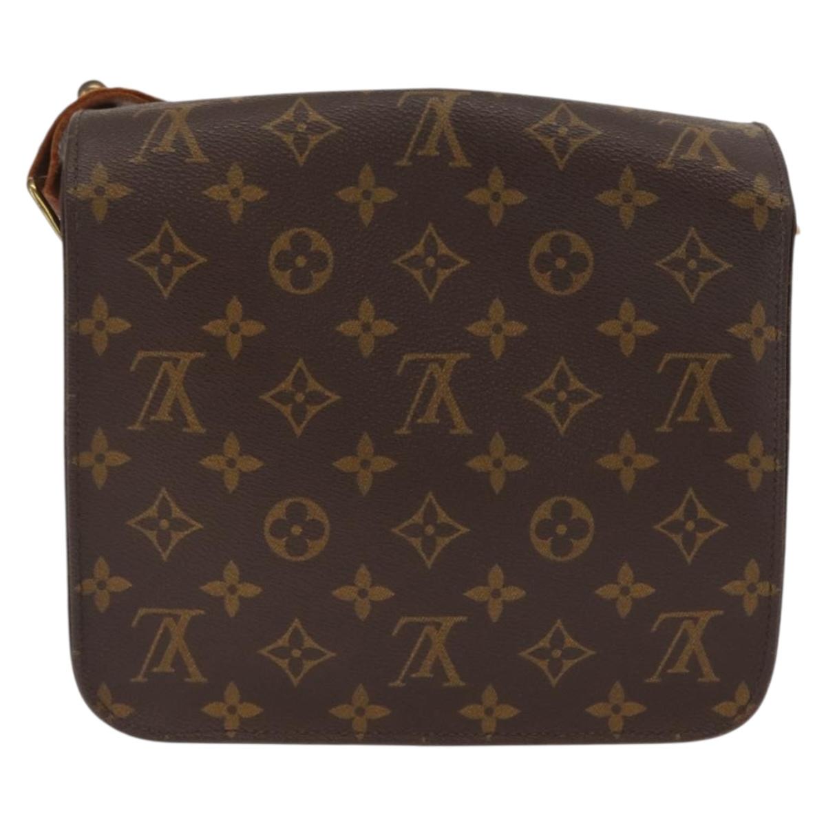 LOUIS VUITTON Monogram Cartouchiere MM Shoulder Bag M51253 LV Auth ka2138