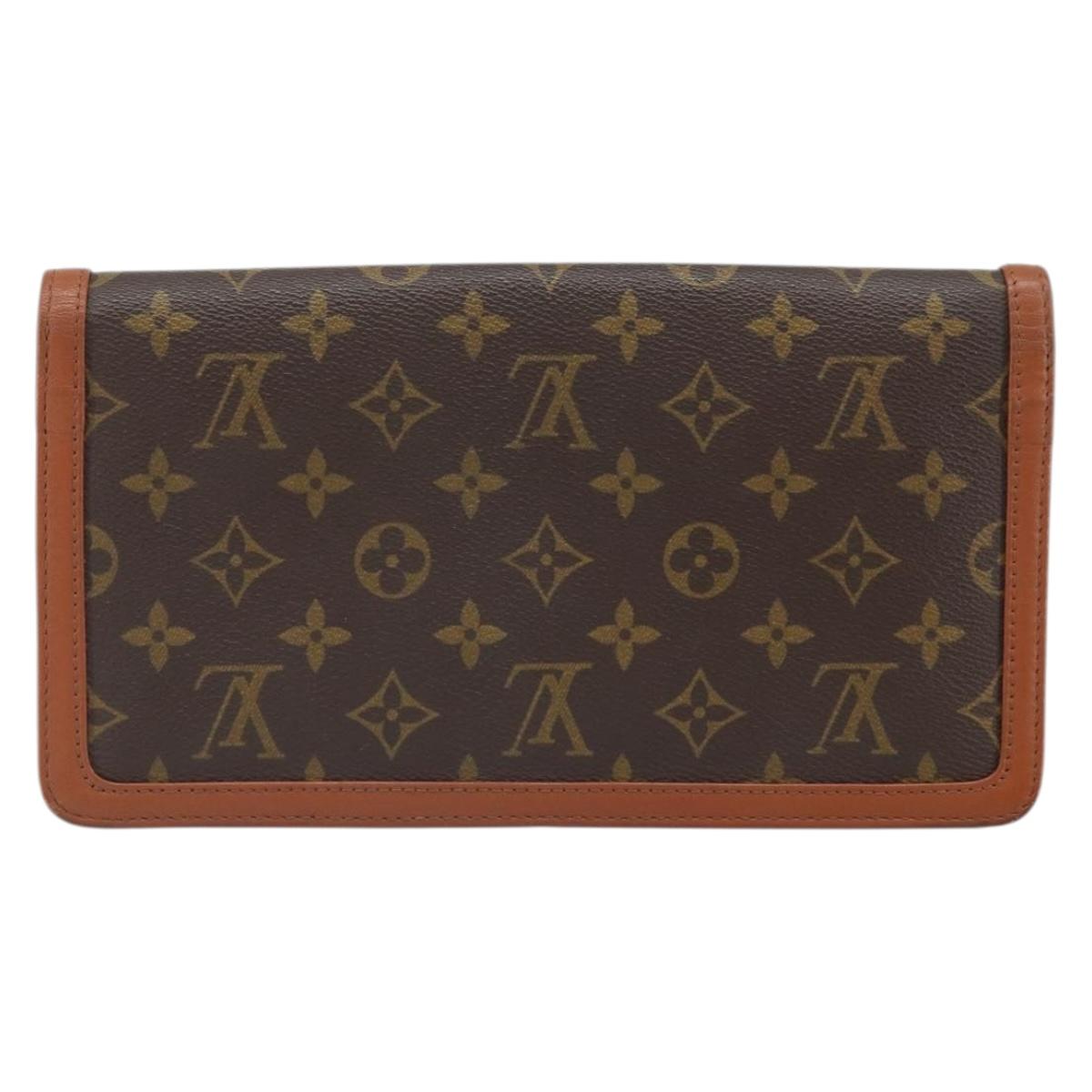 LOUIS VUITTON Monogram Pochette Dam PM Clutch Bag M51812 LV Auth ka2144