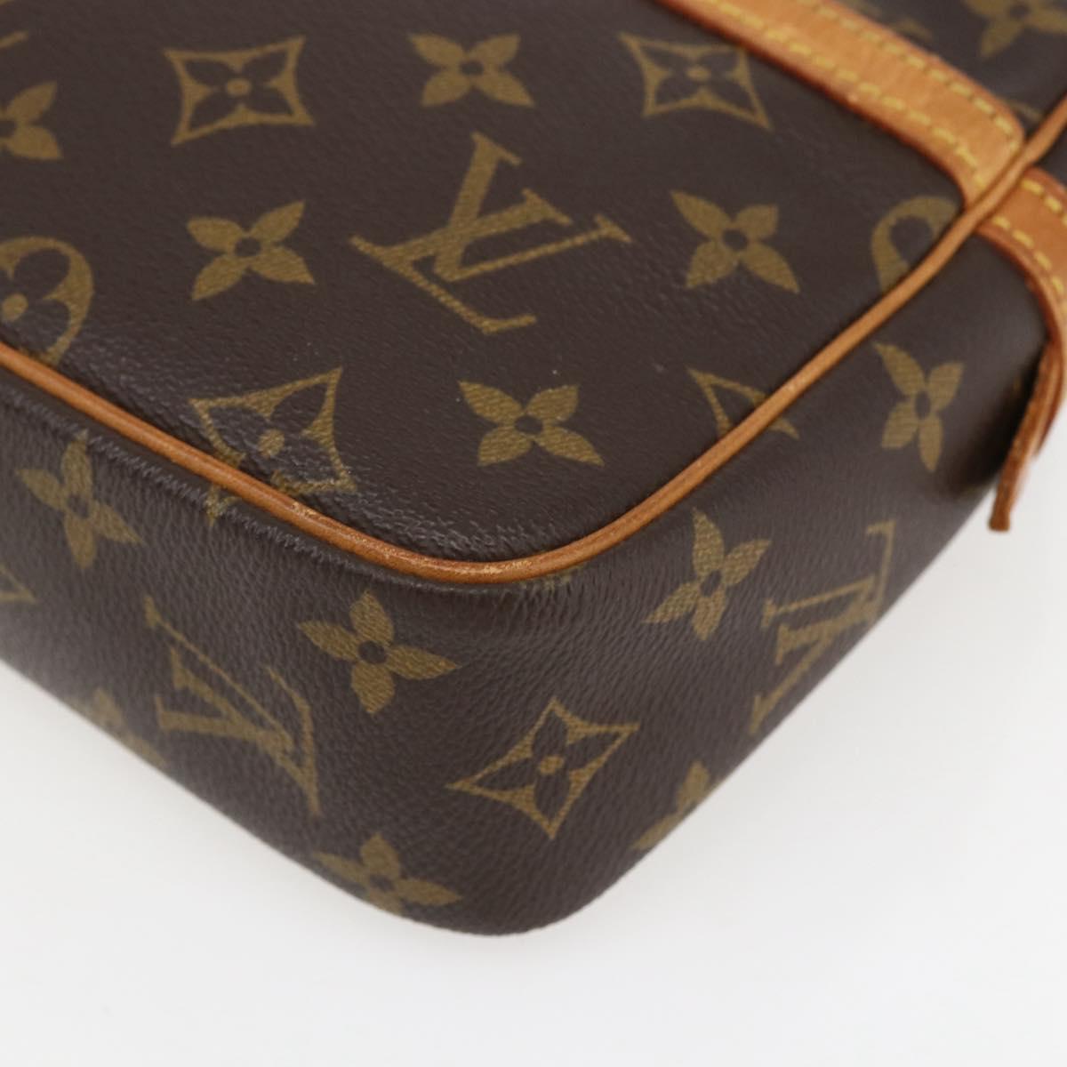 LOUIS VUITTON Monogram Compiegne 23 Clutch Bag M51847 LV Auth ka2149