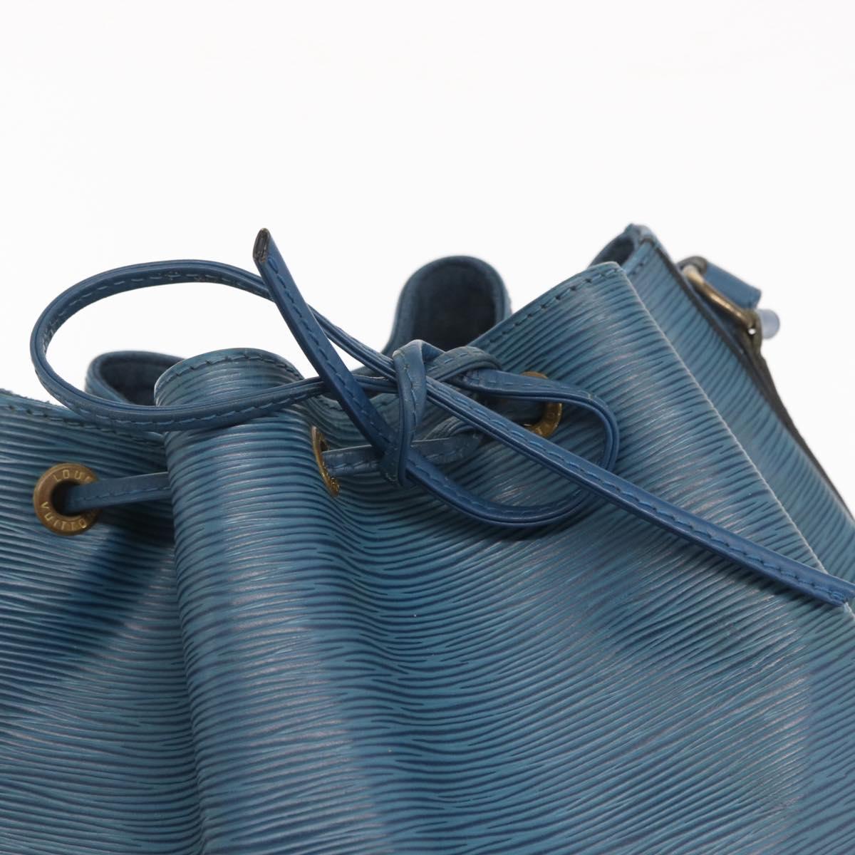 LOUIS VUITTON Epi Petit Noe Shoulder Bag Blue M44105 LV Auth ka2153