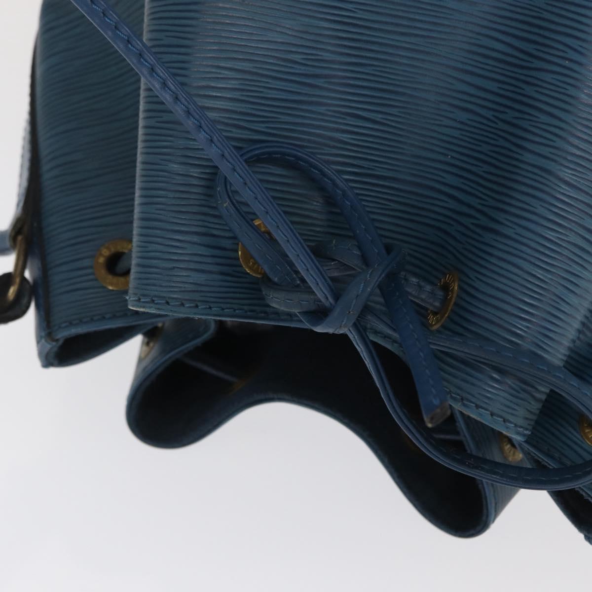 LOUIS VUITTON Epi Petit Noe Shoulder Bag Blue M44105 LV Auth ka2153
