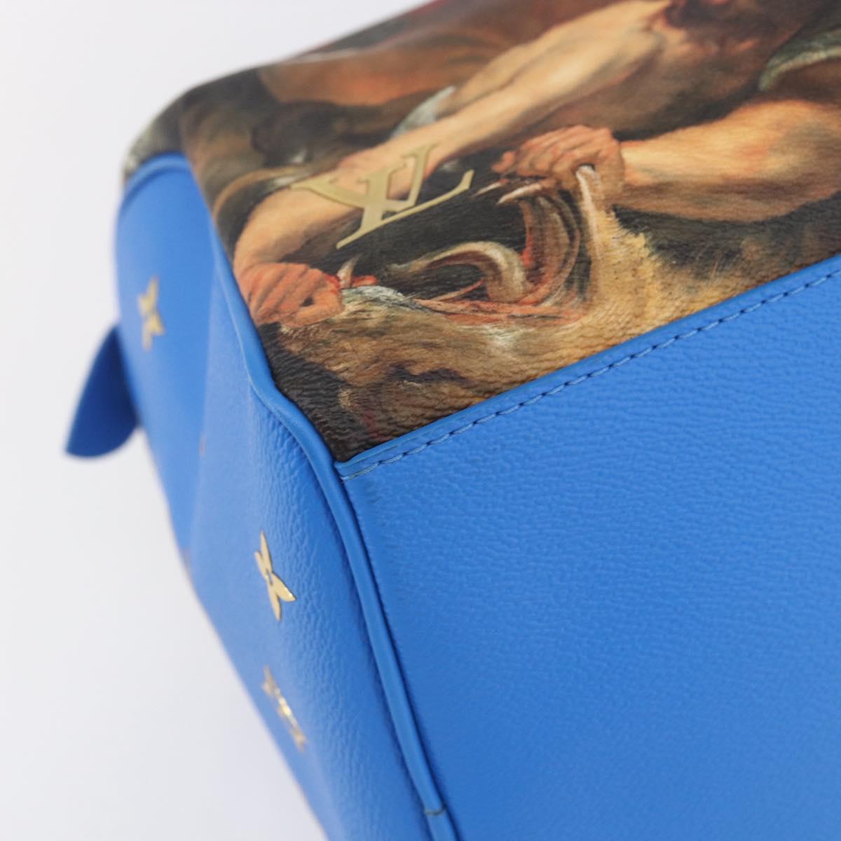 LOUIS VUITTON Masters Collection RUBENS Speedy 30 Bag Blue M43305 Auth ka215SM