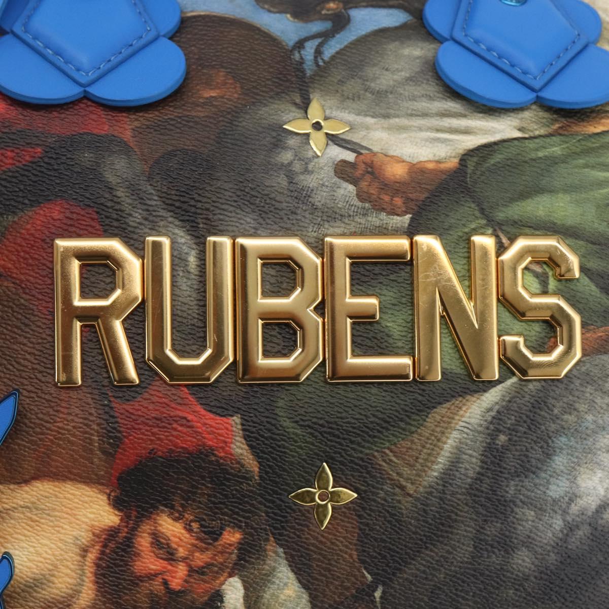 LOUIS VUITTON Masters Collection RUBENS Speedy 30 Bag Blue M43305 Auth ka215SM