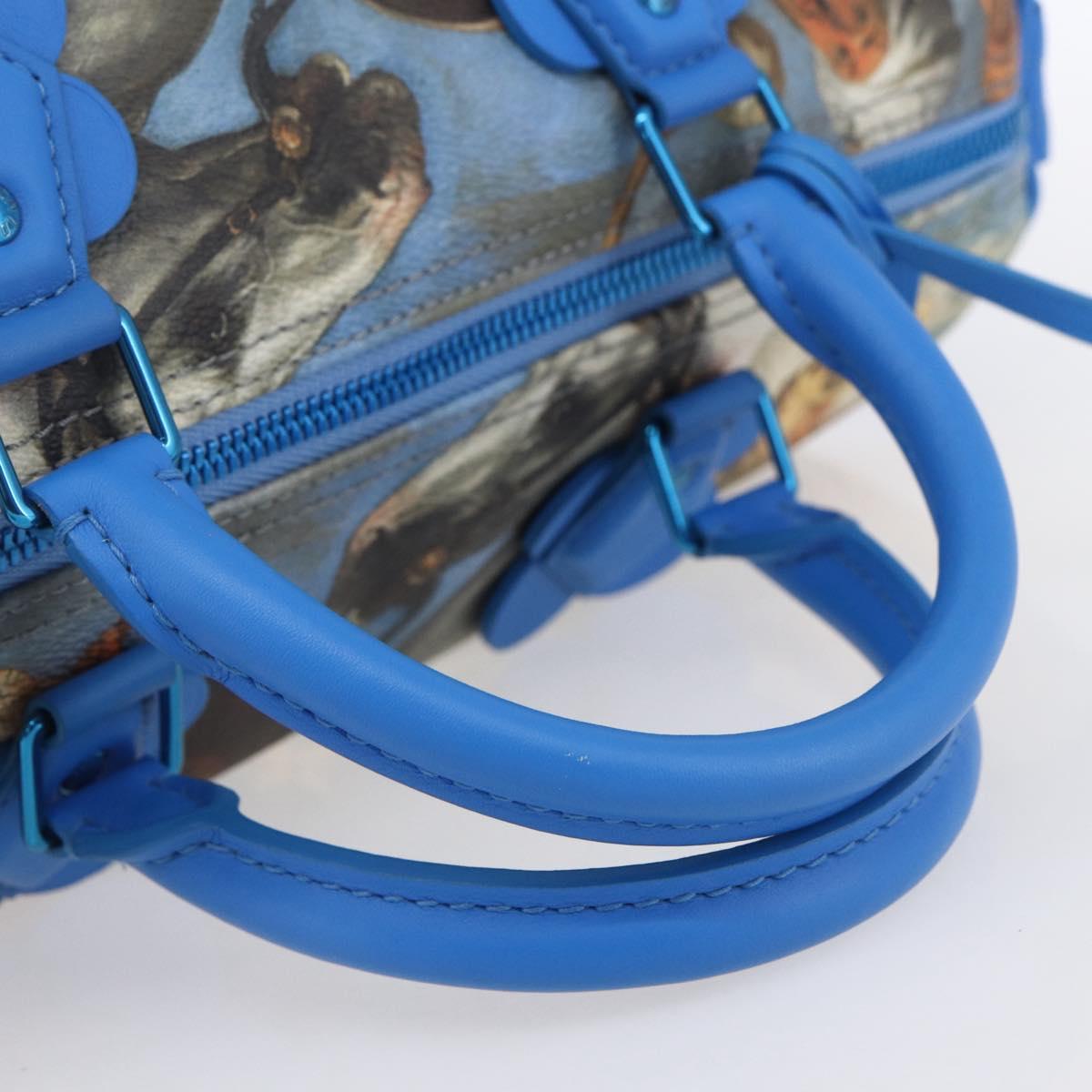 LOUIS VUITTON Masters Collection RUBENS Speedy 30 Bag Blue M43305 Auth ka215SM