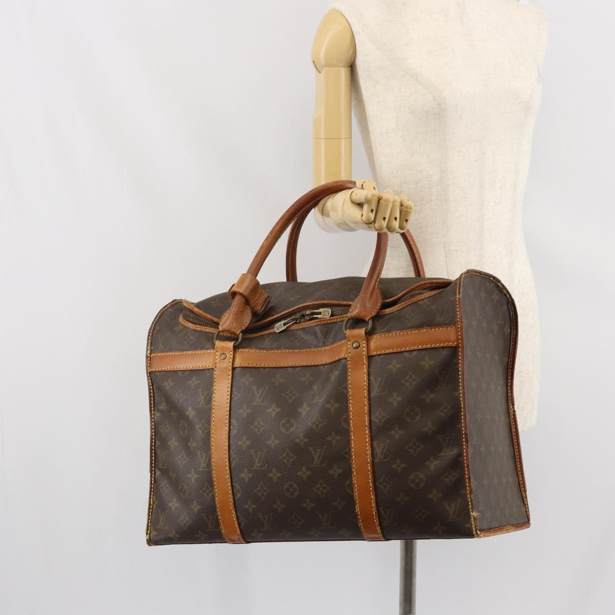 LOUIS VUITTON Monogram Sac Chassour 45 Boston Bag M41922 LV Auth ka2167