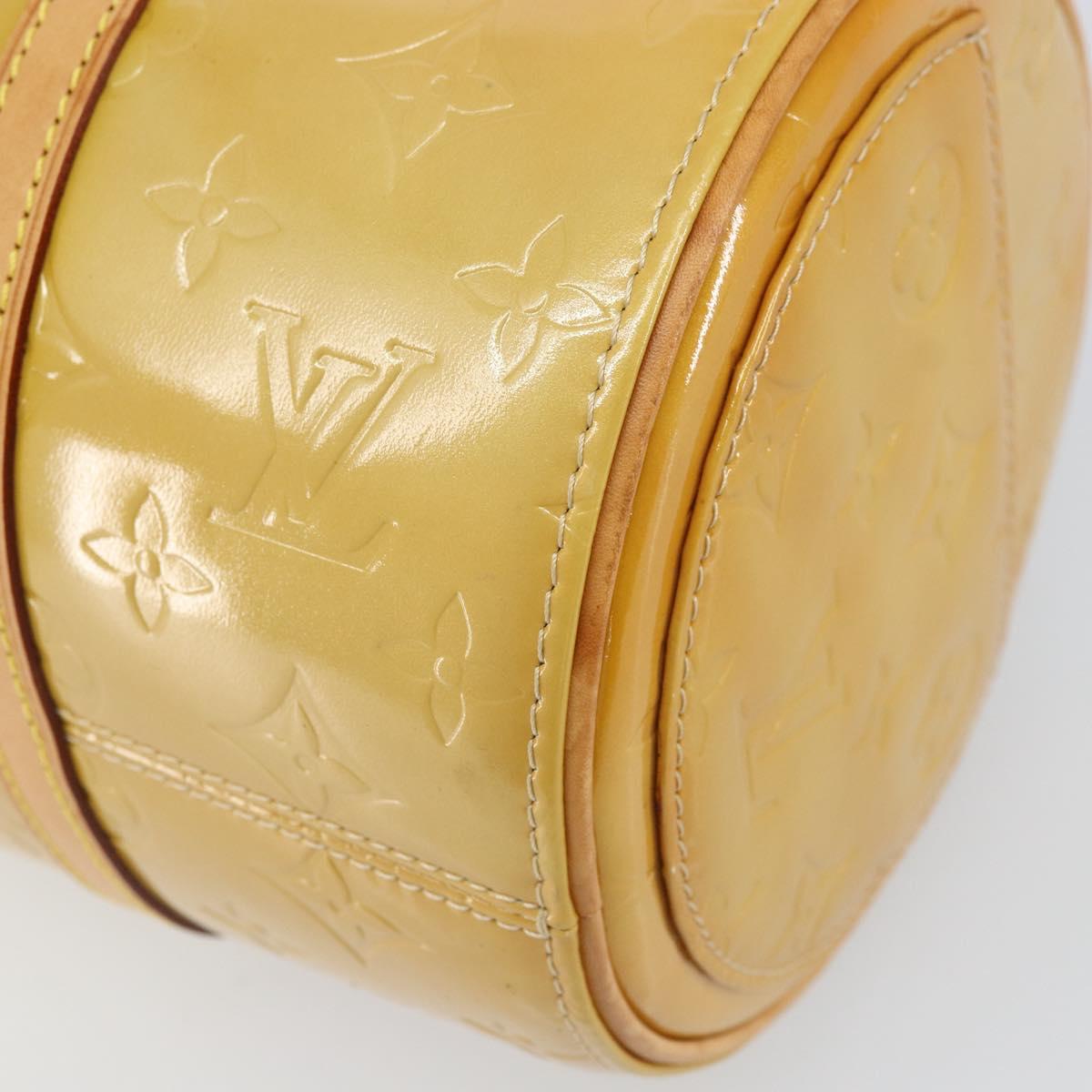LOUIS VUITTON Monogram Vernis Bedford Hand Bag Beige M91006 LV Auth ka2168
