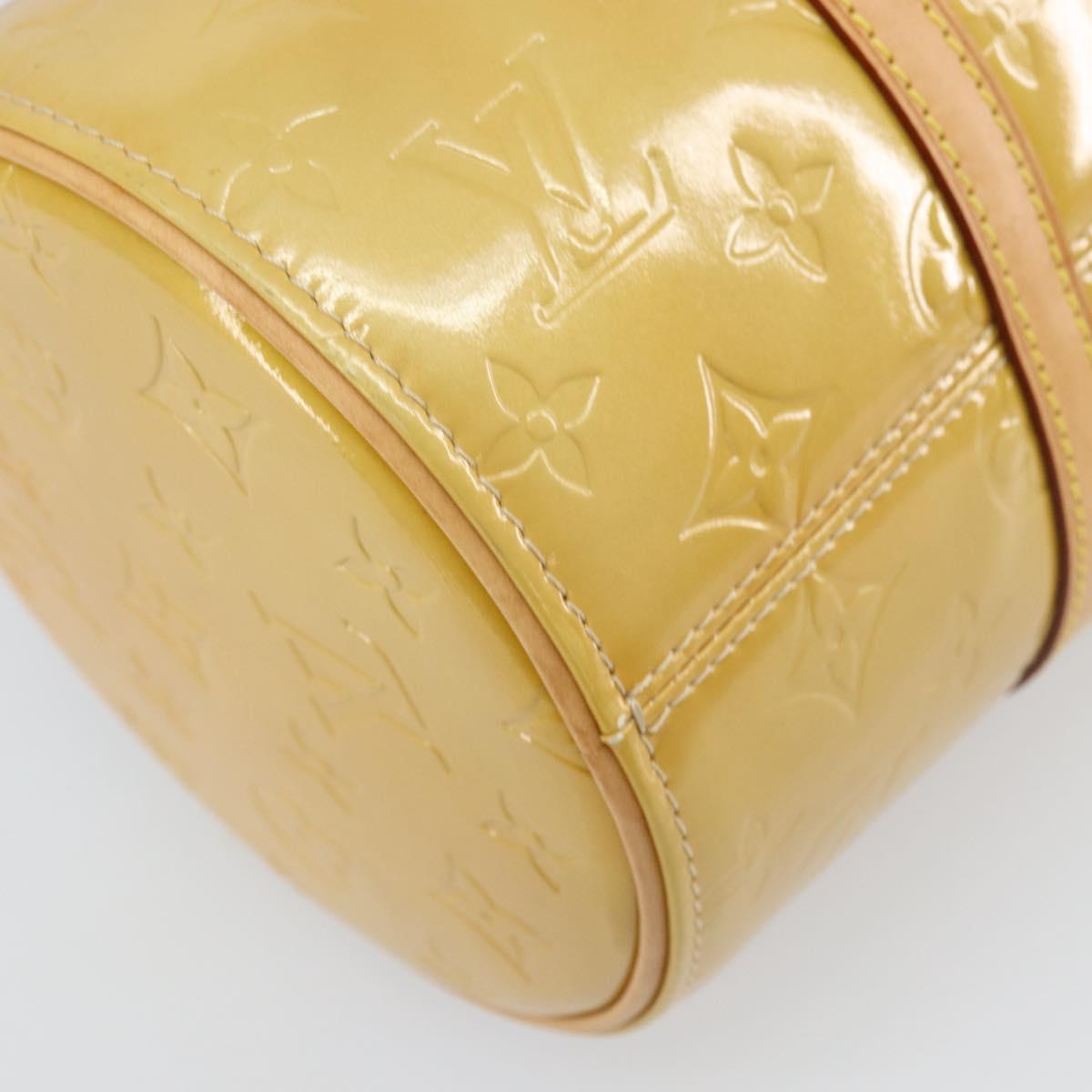 LOUIS VUITTON Monogram Vernis Bedford Hand Bag Beige M91006 LV Auth ka2168