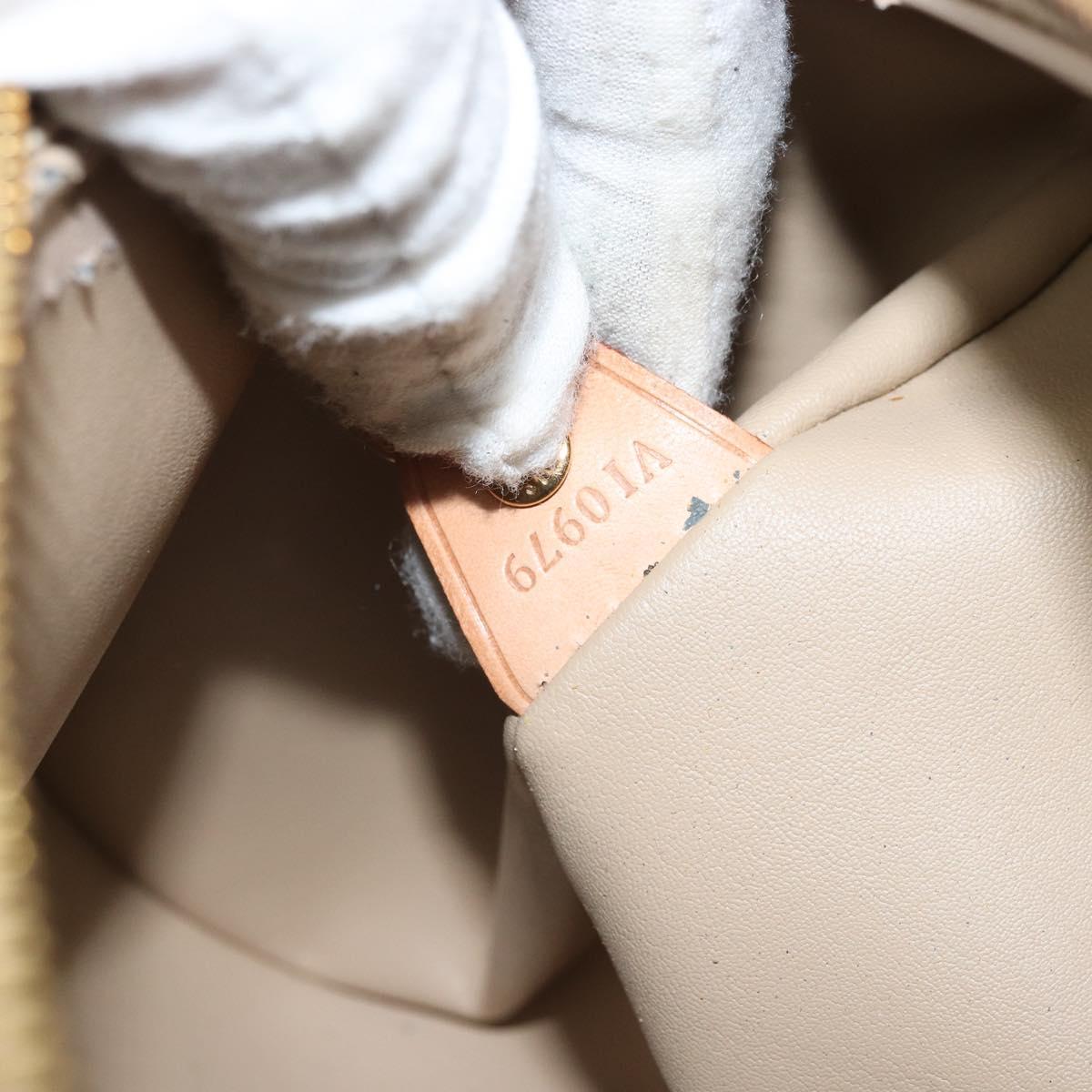 LOUIS VUITTON Monogram Vernis Bedford Hand Bag Beige M91006 LV Auth ka2168