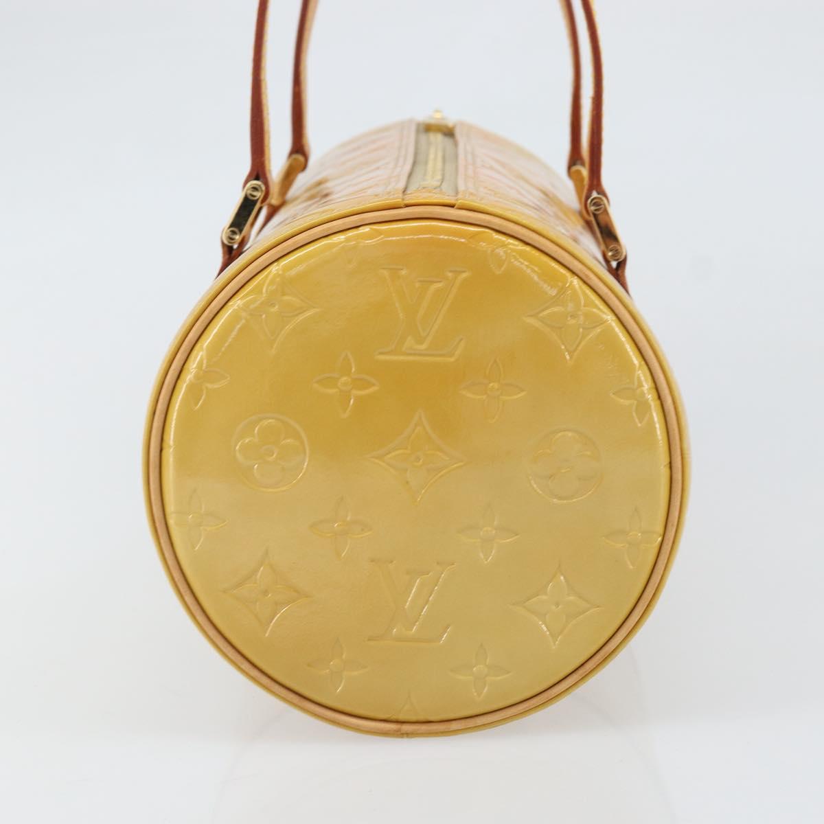 LOUIS VUITTON Monogram Vernis Bedford Hand Bag Beige M91006 LV Auth ka2168