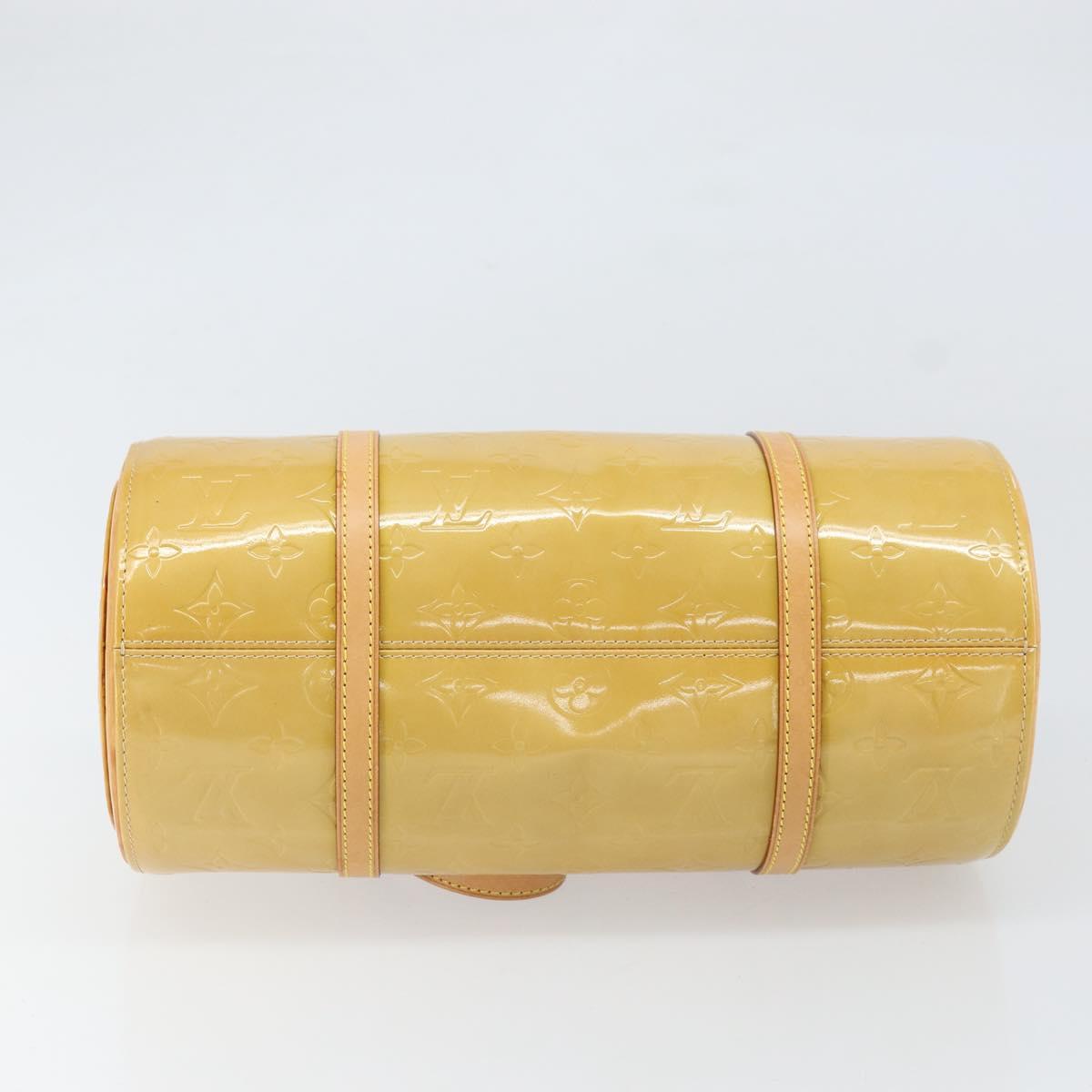 LOUIS VUITTON Monogram Vernis Bedford Hand Bag Beige M91006 LV Auth ka2168