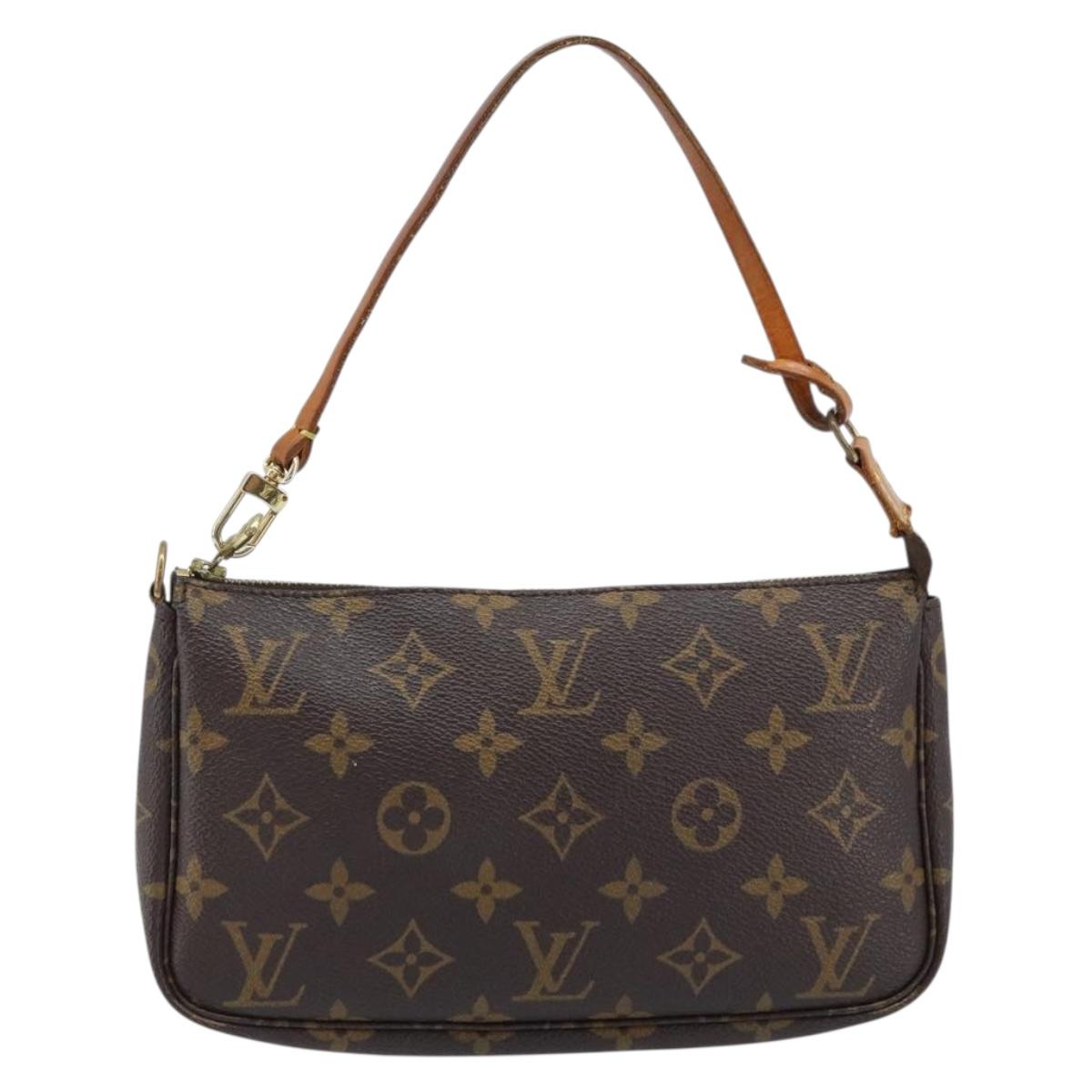 LOUIS VUITTON Monogram Pochette Accessoires Pouch M51980 LV Auth ka2173