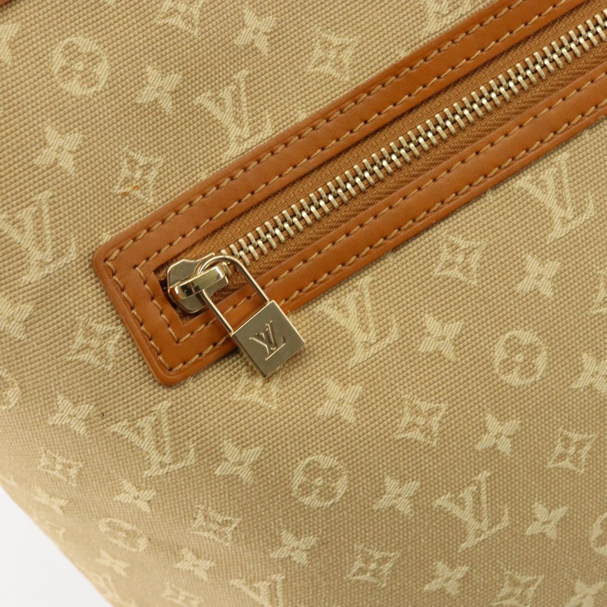 LOUIS VUITTON Monogram Mini Lucille GM Tote Bag Beige M92683 LV Auth ka218