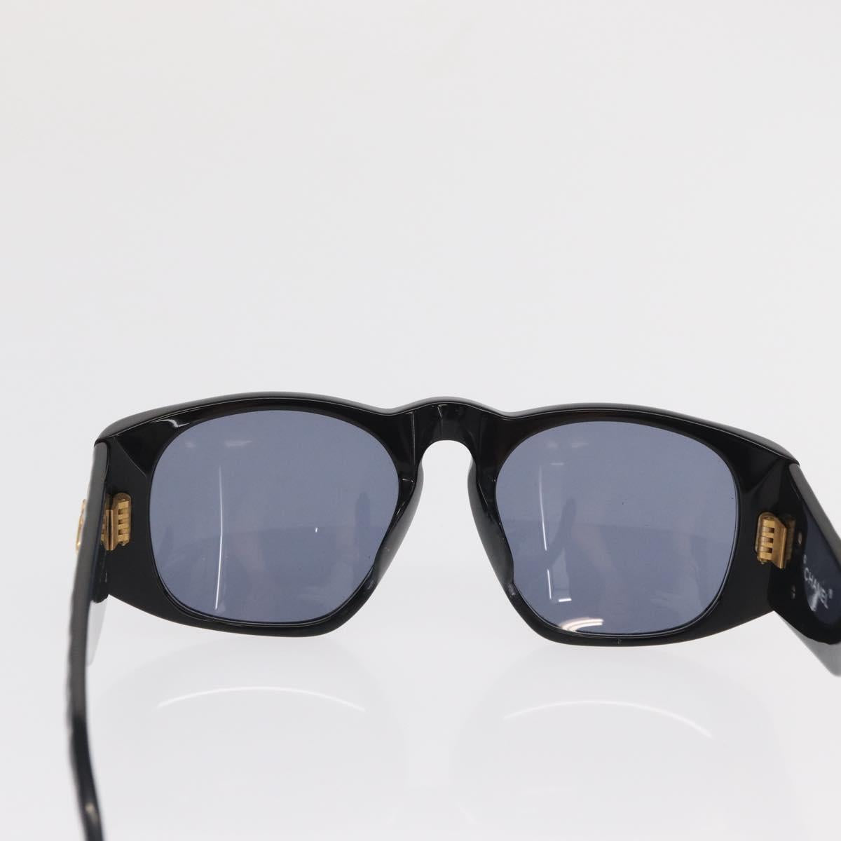 CHANEL Sunglasses plastic Black CC Auth ka2181