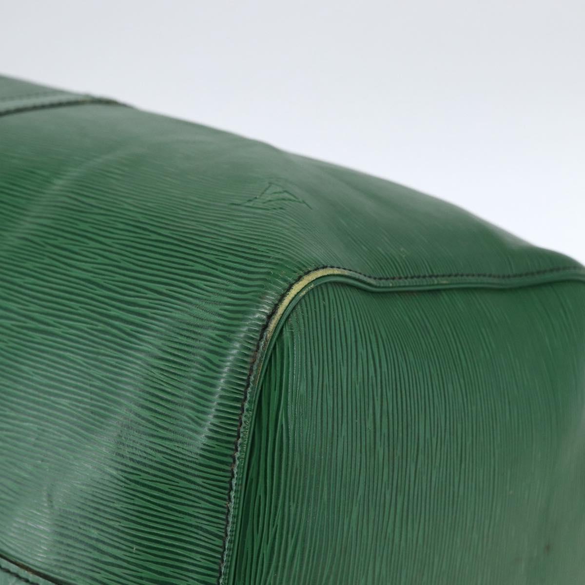 LOUIS VUITTON Epi Keepall 55 Boston Bag Green M42954 LV Auth ka2185