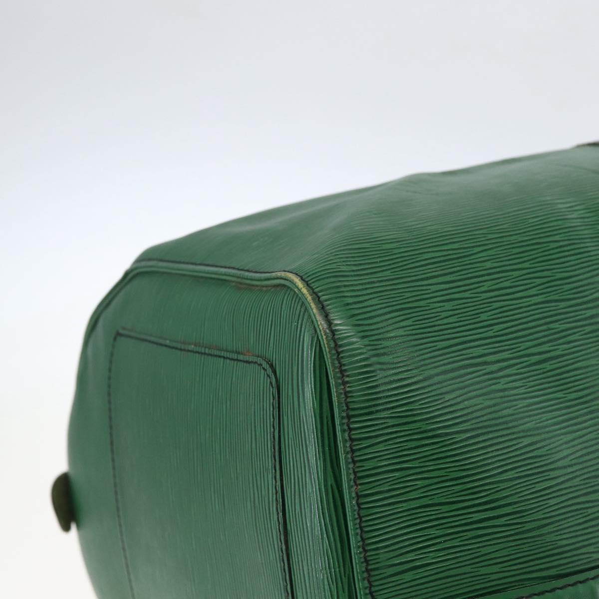 LOUIS VUITTON Epi Keepall 55 Boston Bag Green M42954 LV Auth ka2185