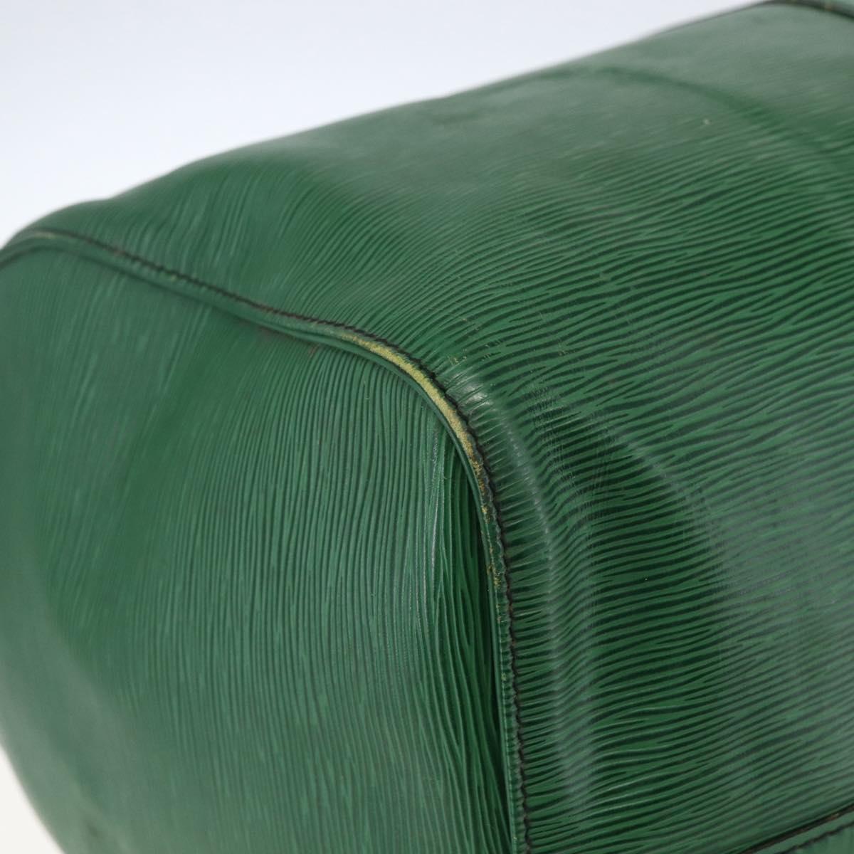 LOUIS VUITTON Epi Keepall 55 Boston Bag Green M42954 LV Auth ka2185