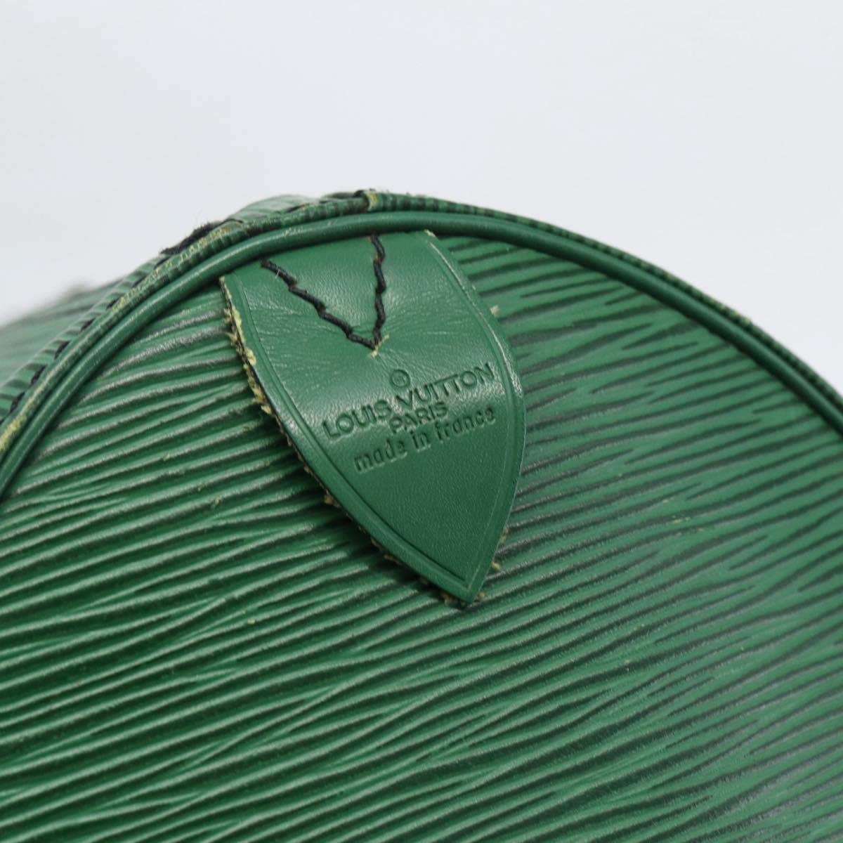 LOUIS VUITTON Epi Keepall 55 Boston Bag Green M42954 LV Auth ka2185