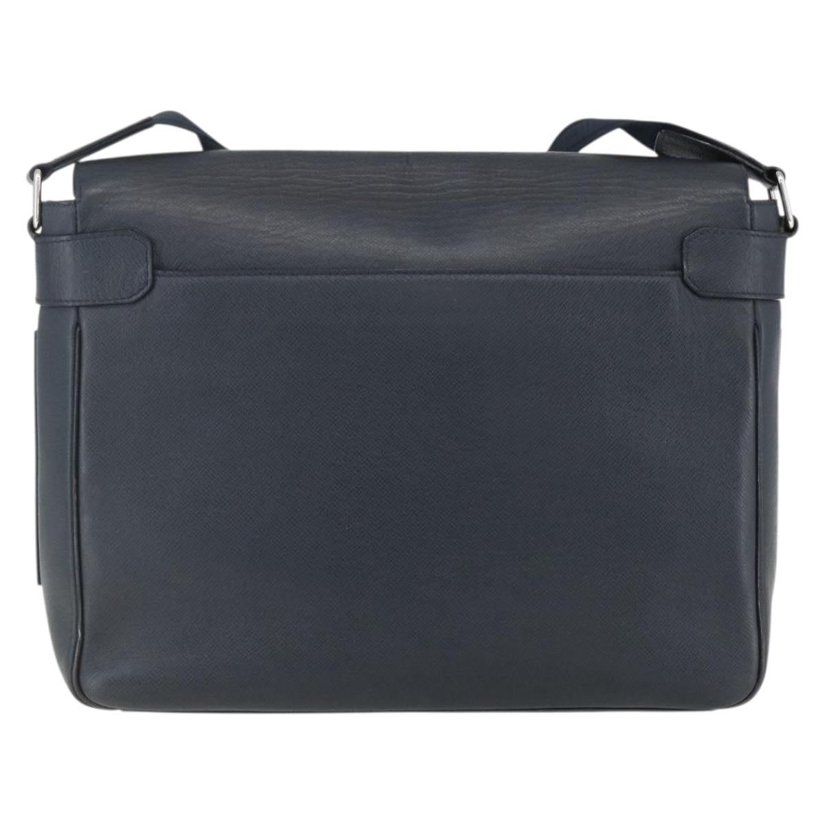 LOUIS VUITTON Taiga Roman MM Shoulder Bag Boreal M32624 LV Auth ka2186