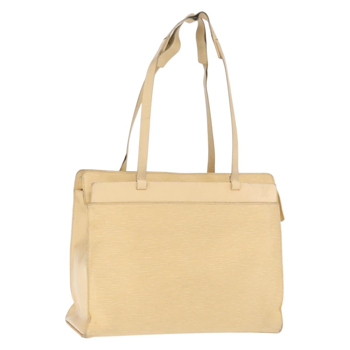 LOUIS VUITTON Epi Croisette GM Tote Bag Vanilla M5250A LV Auth ka2190