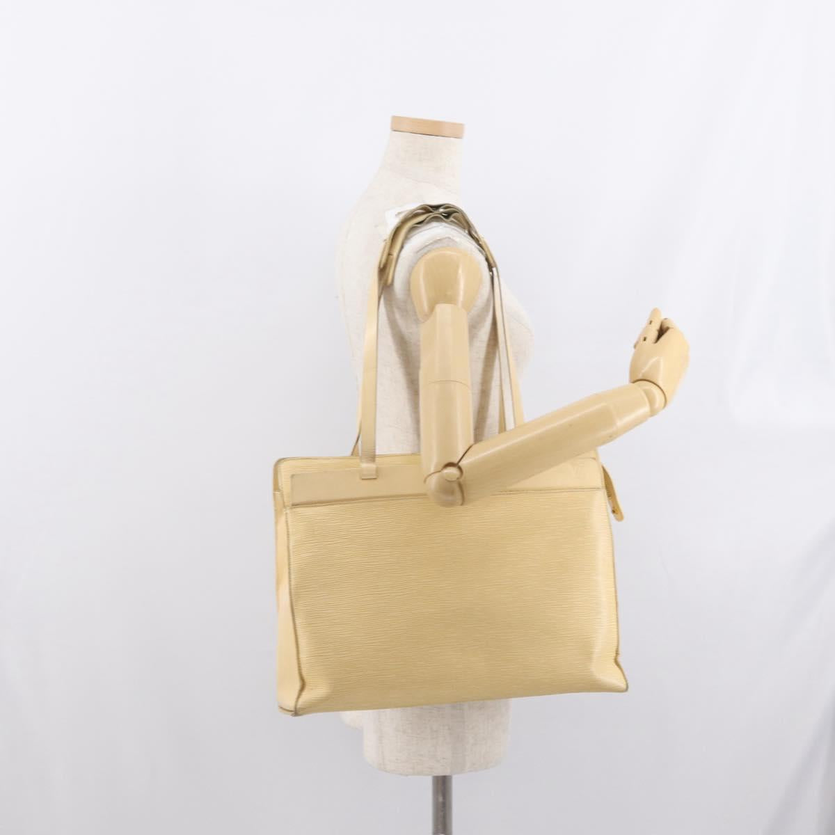 LOUIS VUITTON Epi Croisette GM Tote Bag Vanilla M5250A LV Auth ka2190
