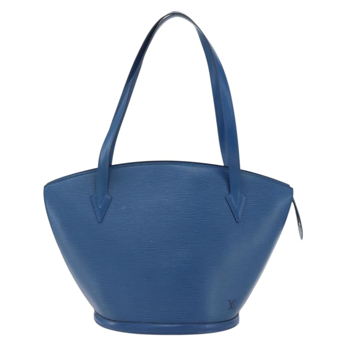 LOUIS VUITTON Epi Saint Jacques Shopping Shoulder Bag Blue M52275 LV Auth ka2194