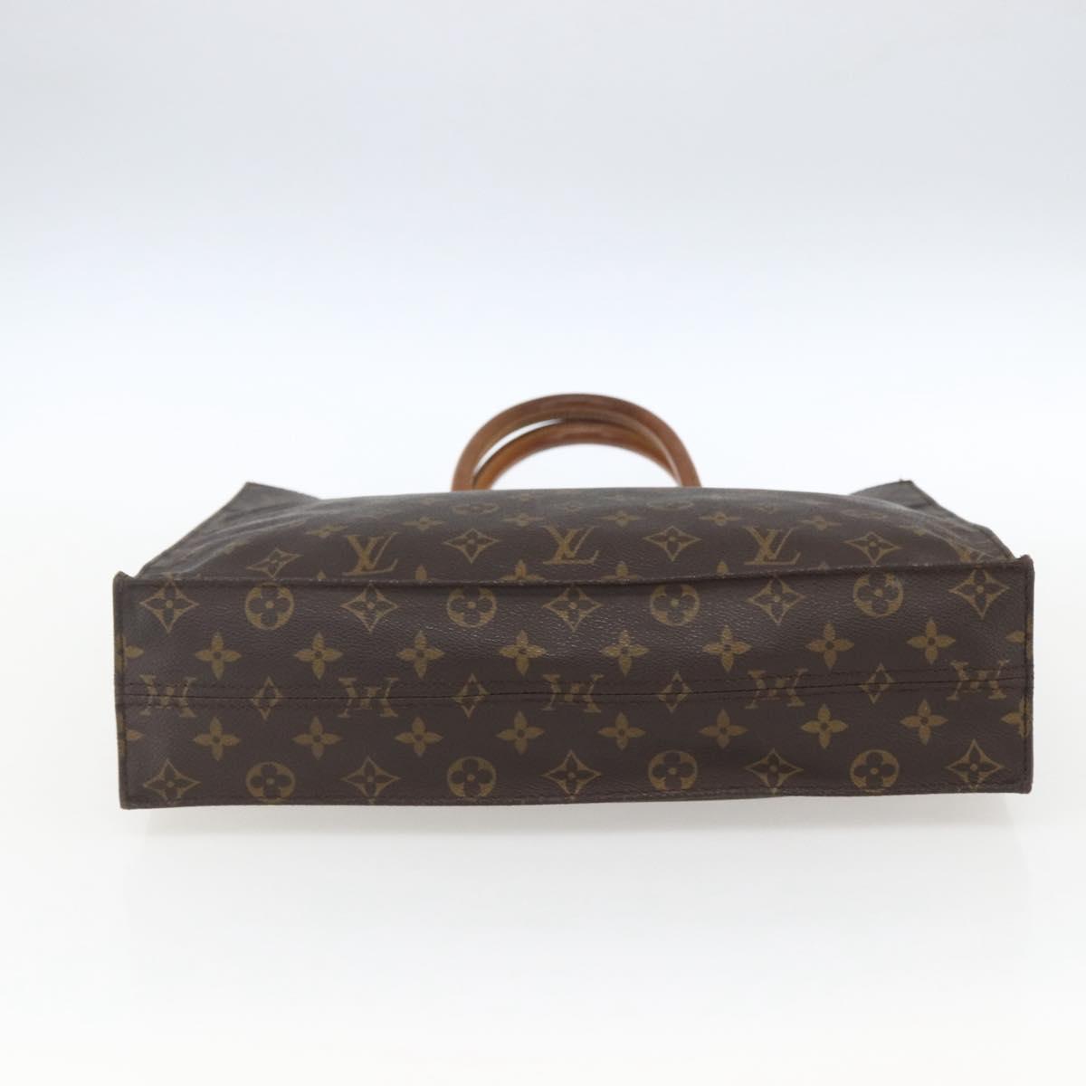LOUIS VUITTON Monogram Sac Plat Hand Bag M51140 LV Auth ka2202