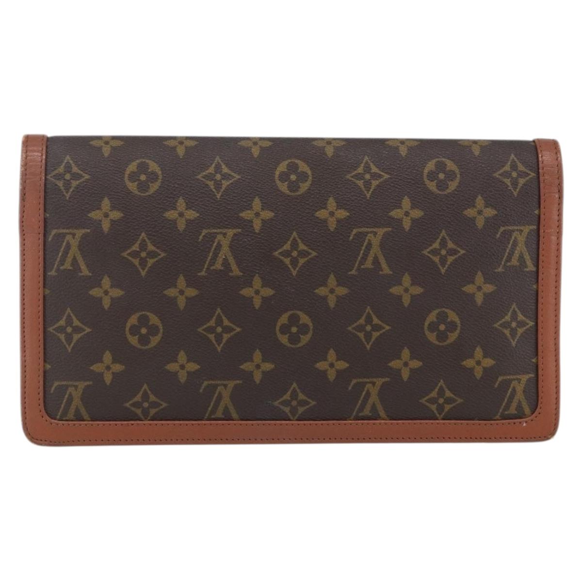 LOUIS VUITTON Monogram Pochette Dam GM Clutch Bag M51810 LV Auth ka2206