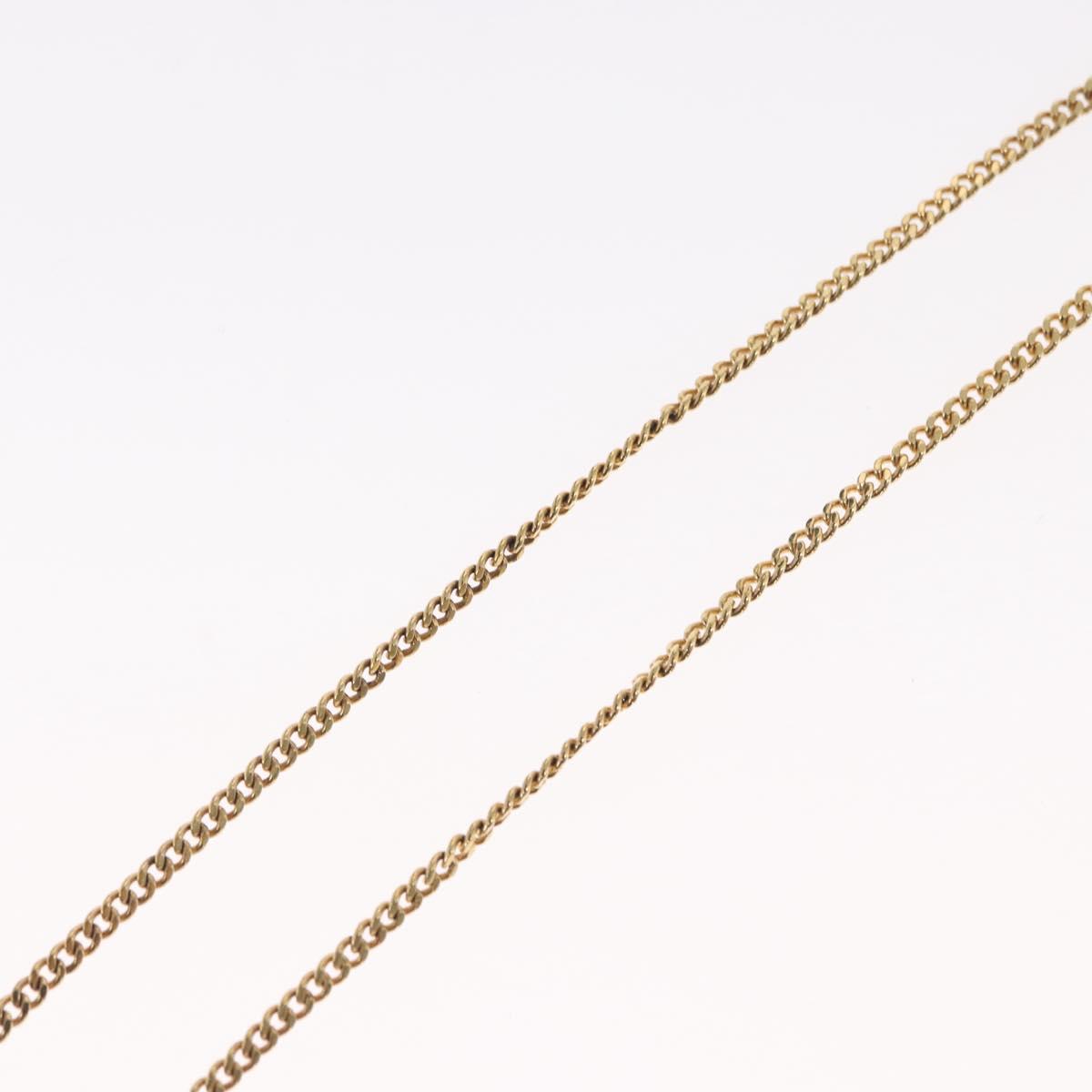 Christian Dior Necklace metal Gold Tone Auth ka2208