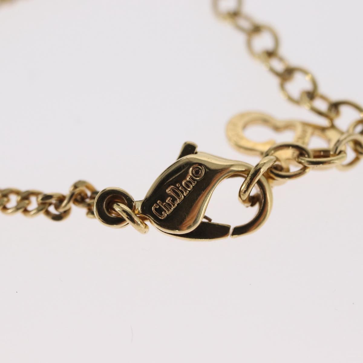 Christian Dior Necklace metal Gold Tone Auth ka2208