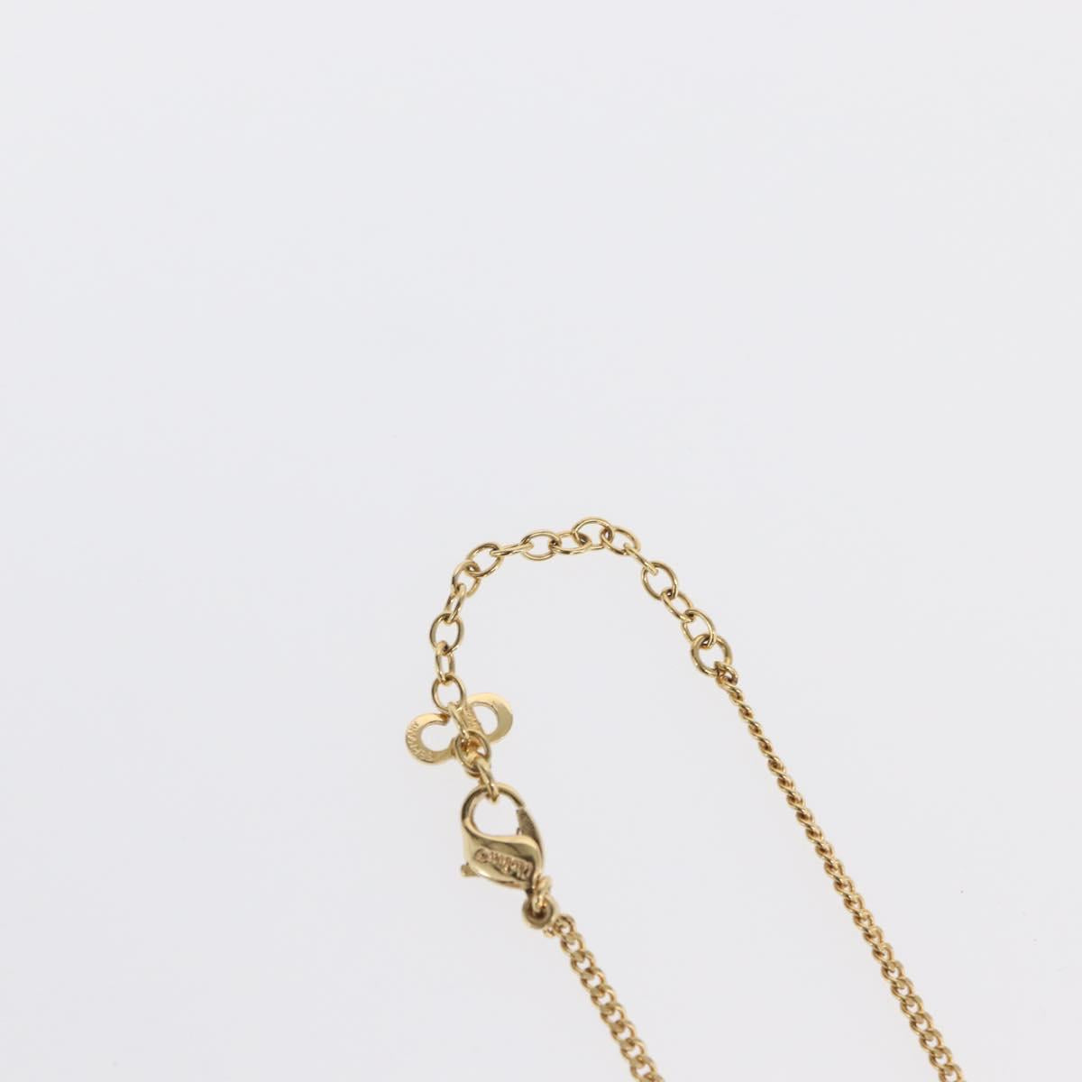 Christian Dior Necklace metal Gold Tone Auth ka2208