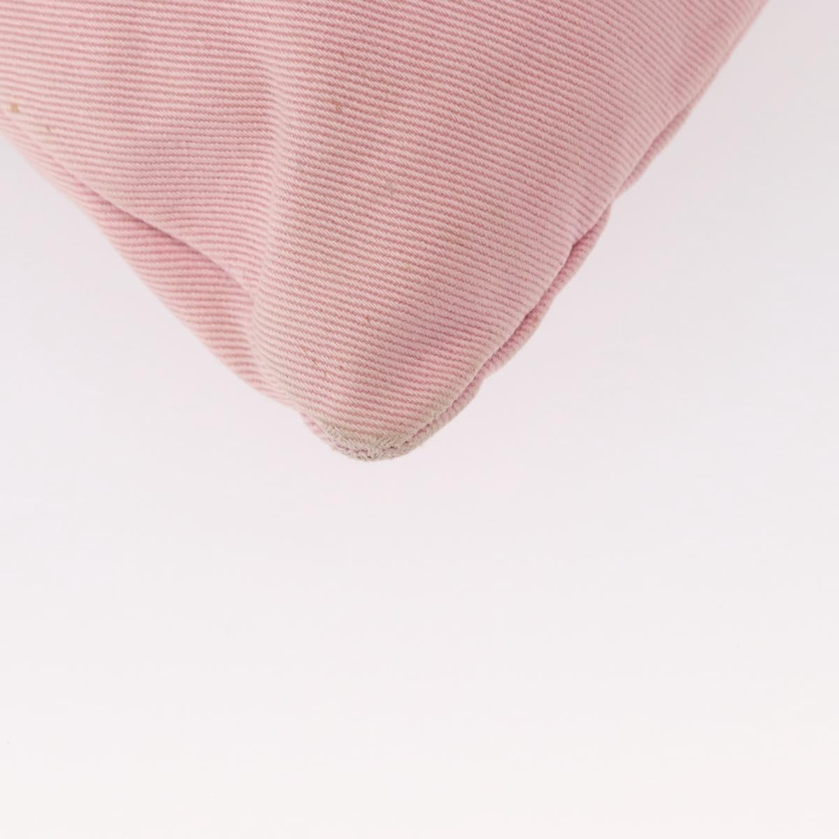 SAINT LAURENT Tote Bag Canvas Pink Silver 123435 Auth ka221