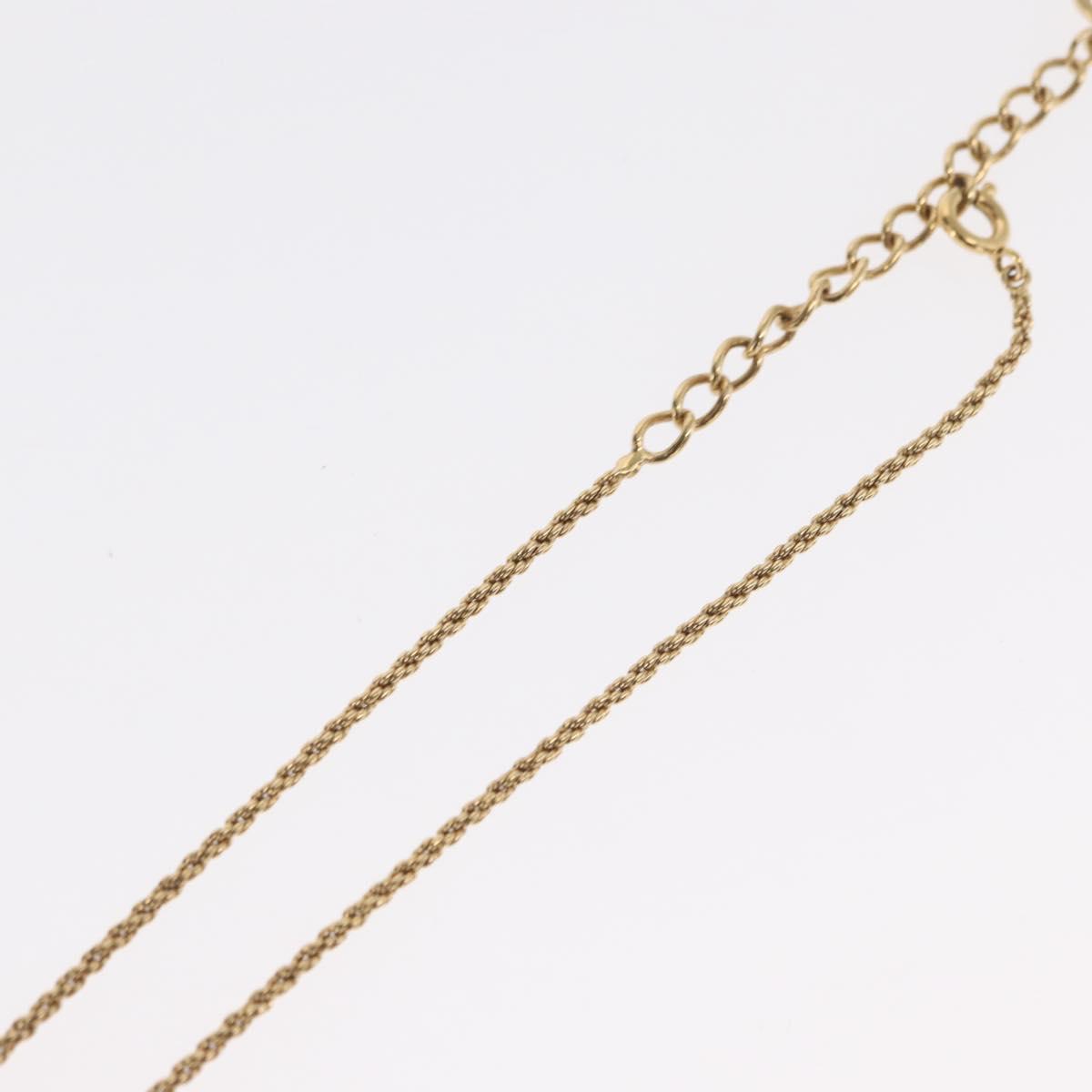 Christian Dior Necklace metal Gold Tone Auth ka2210