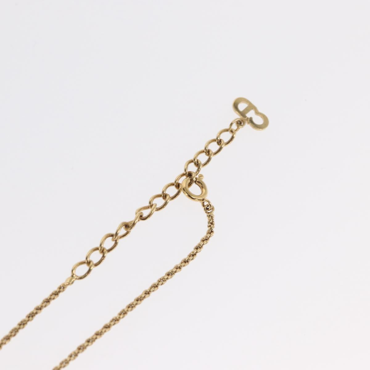 Christian Dior Necklace metal Gold Tone Auth ka2210